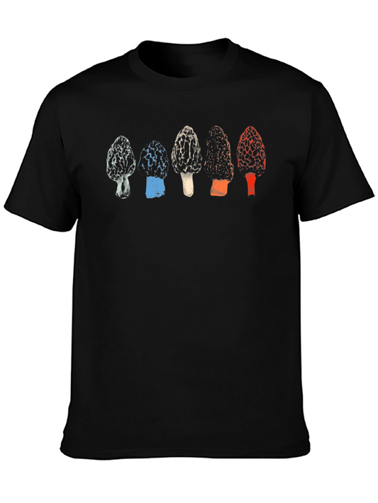 Mushroom Graphic Tee - Stylish Morel Design