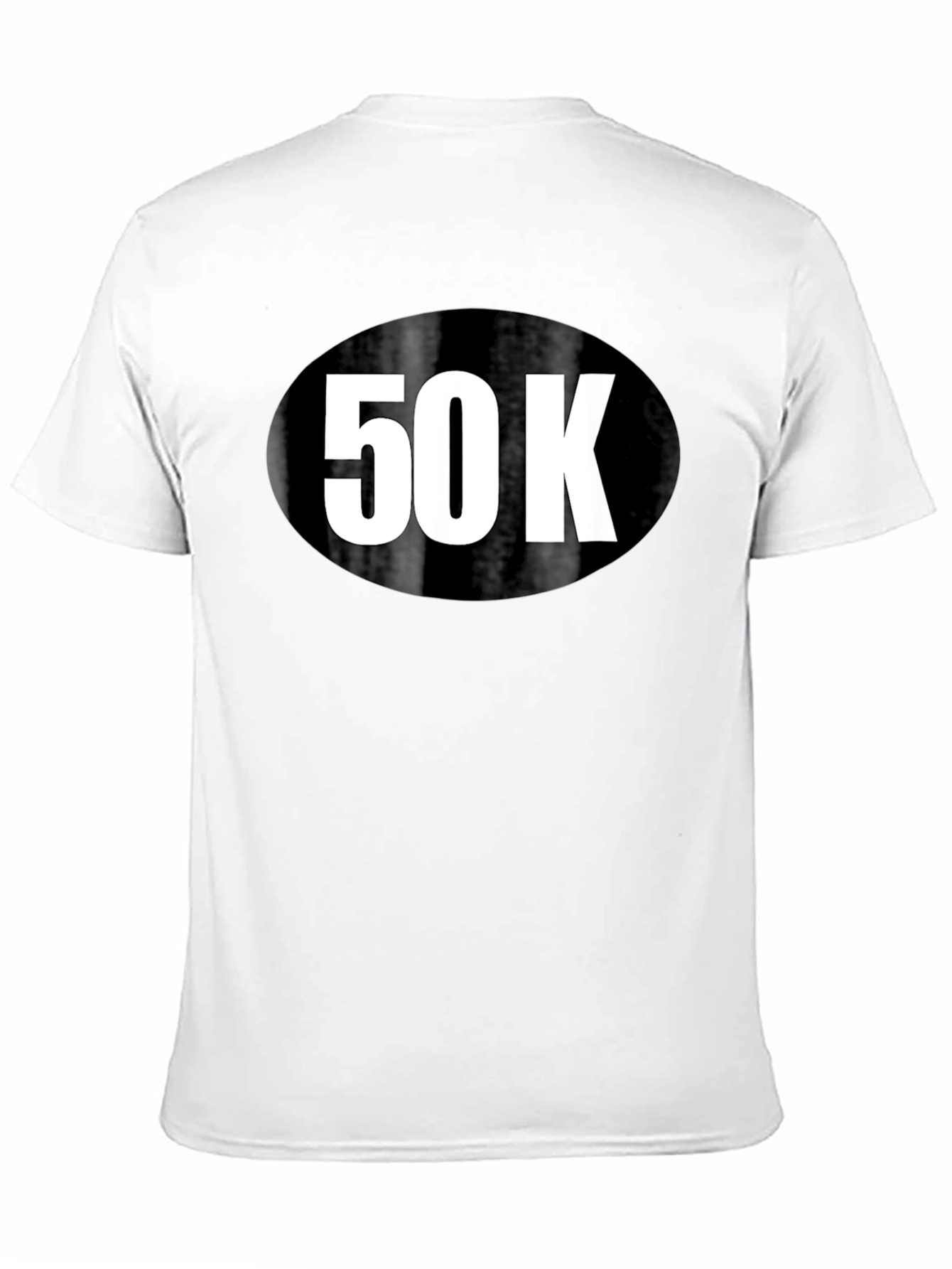 50K Run T-Shirt - Black Cotton Blend