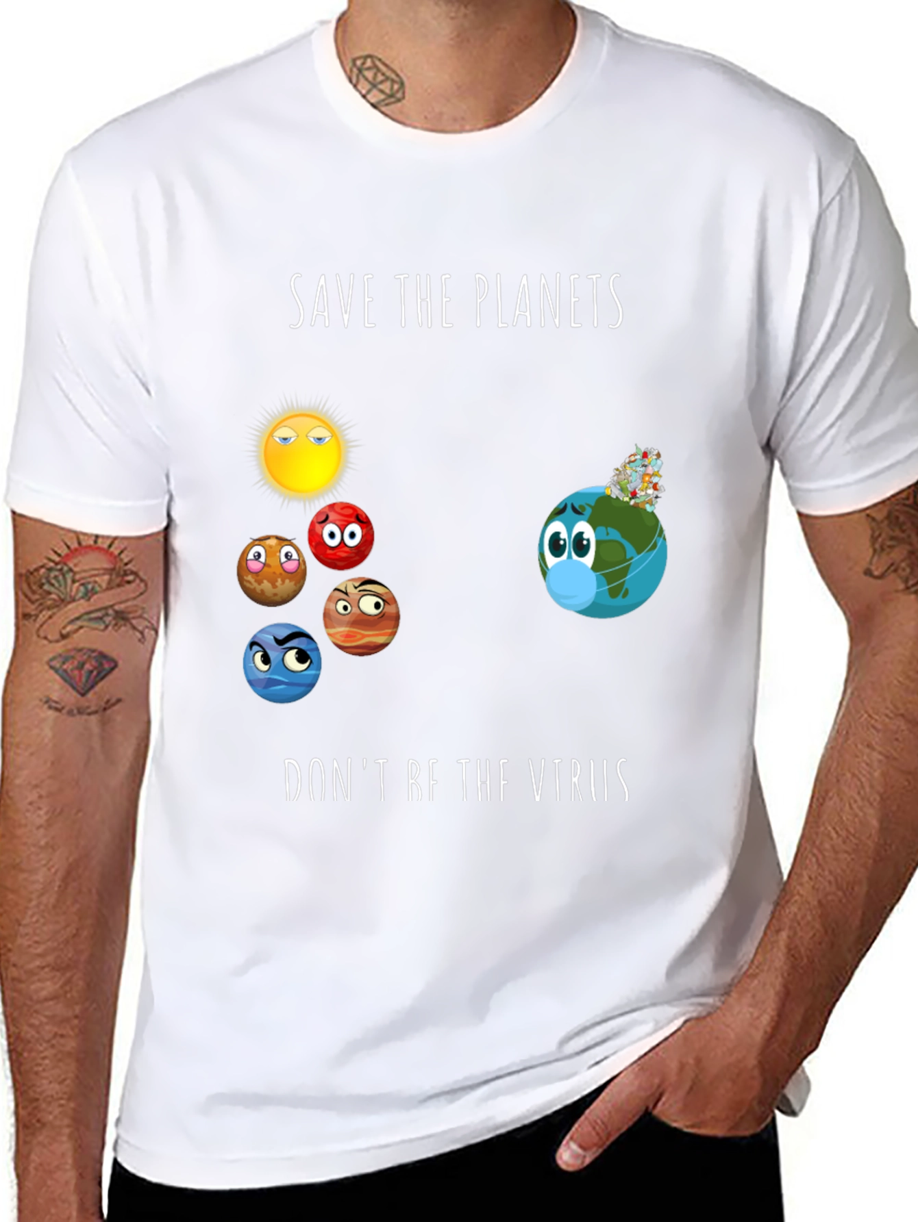 Save the Planets Graphic Tee - Earth Day Shirt