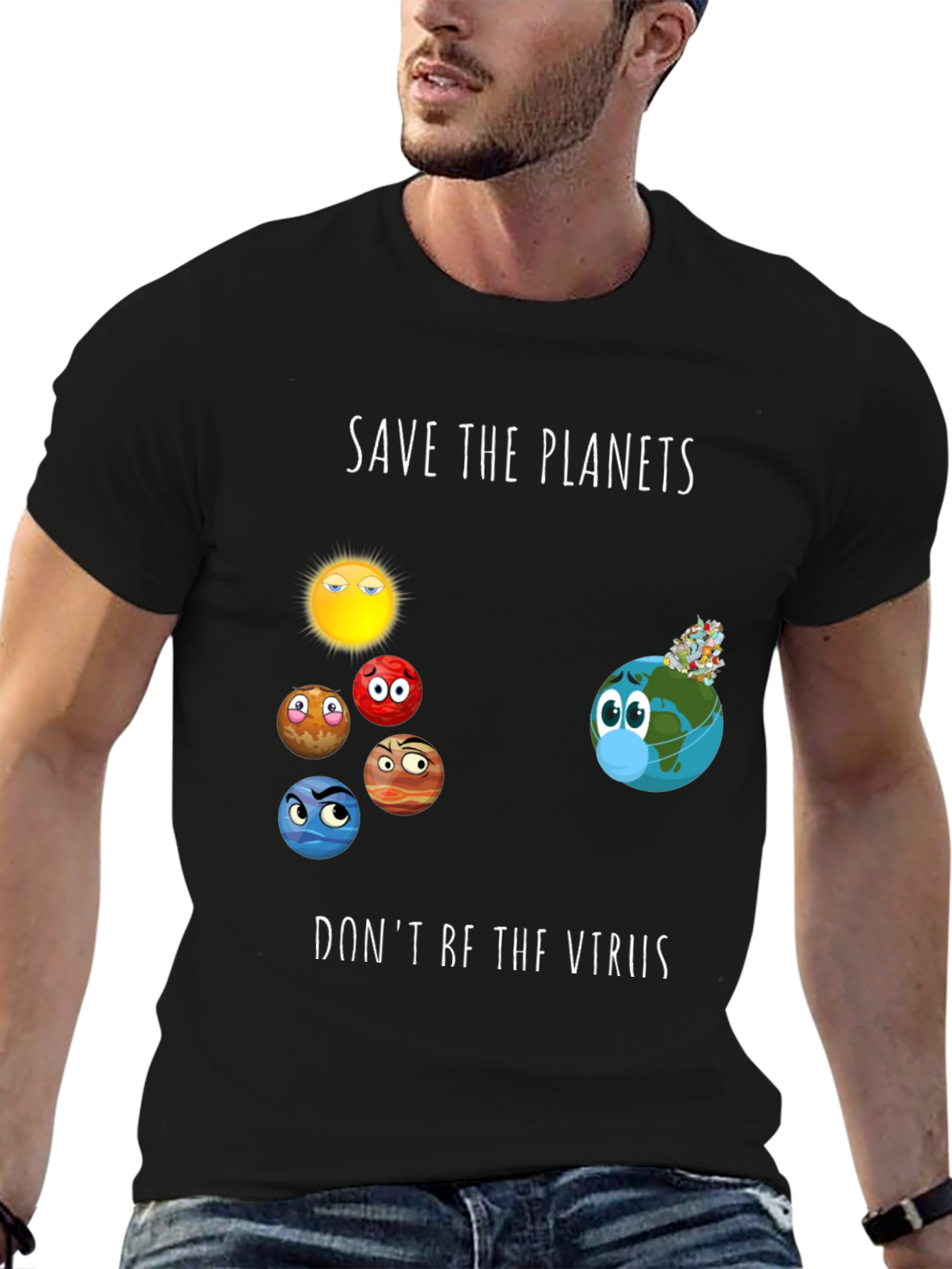 Save the Planets Graphic Tee - Earth Day Shirt