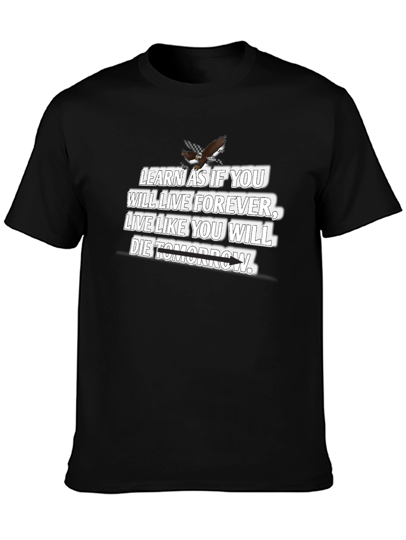 Inspirational Quote T-Shirt - Live & Learn