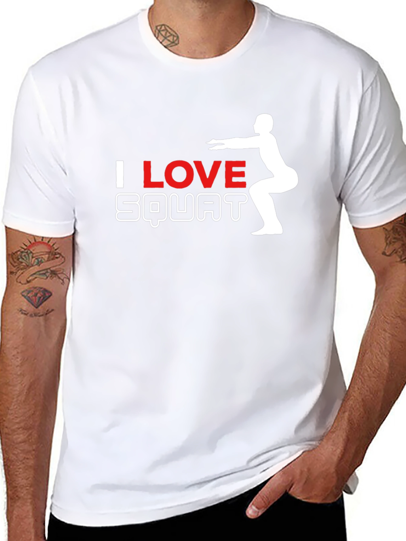I Love Squats Black T-Shirt