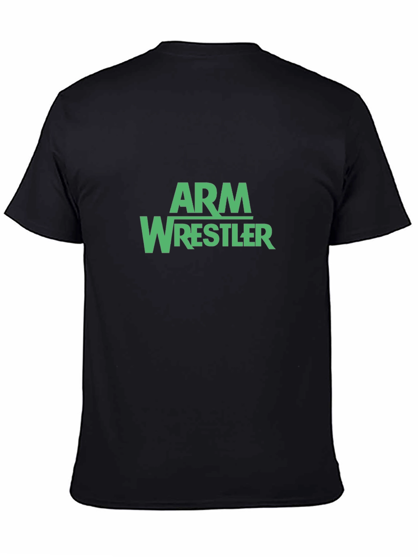 Arm Wrestler Graphic Tee - Black Cotton Blend