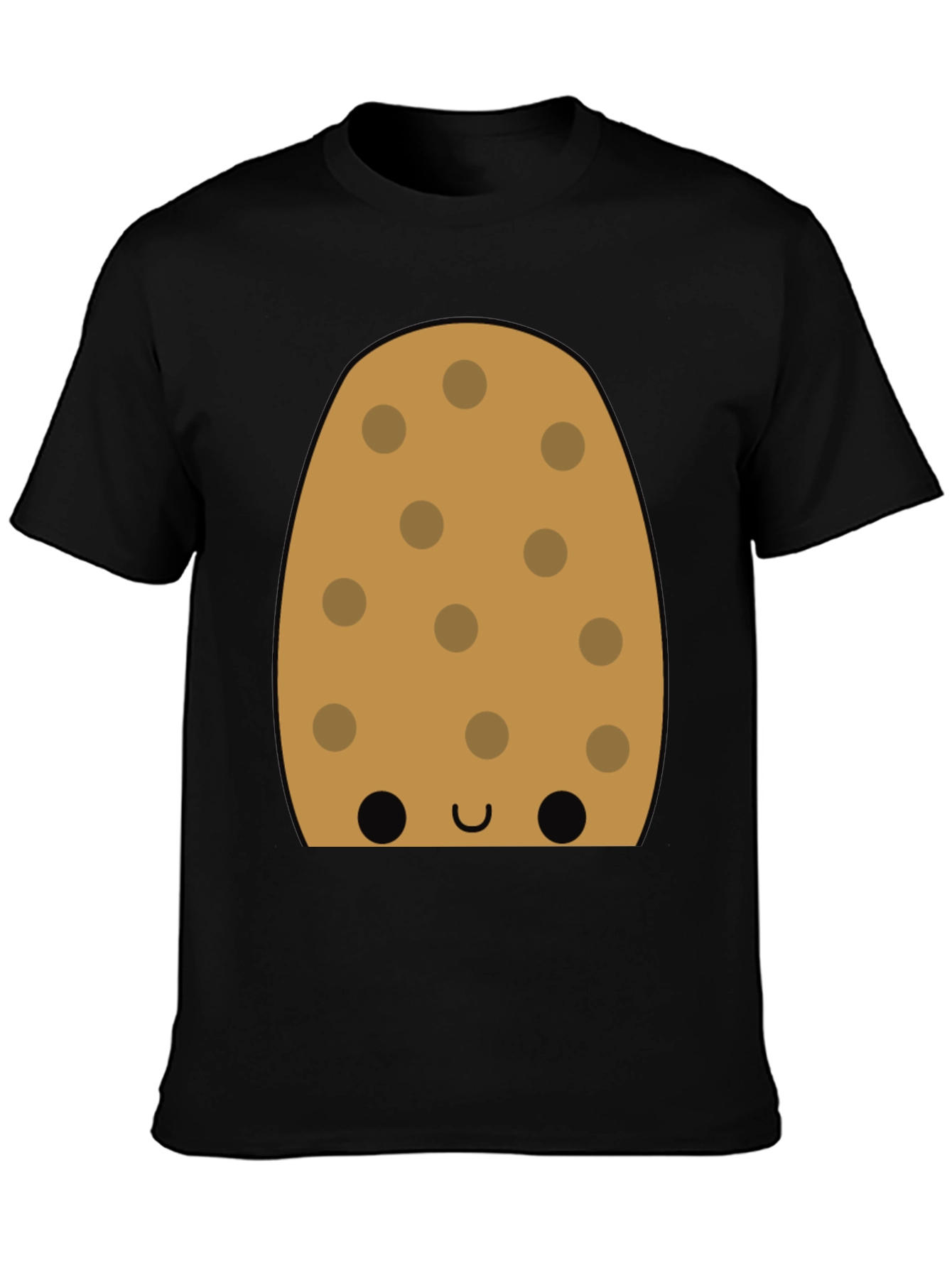 Cookie Character Graphic Tee - Fun Black T-Shirt