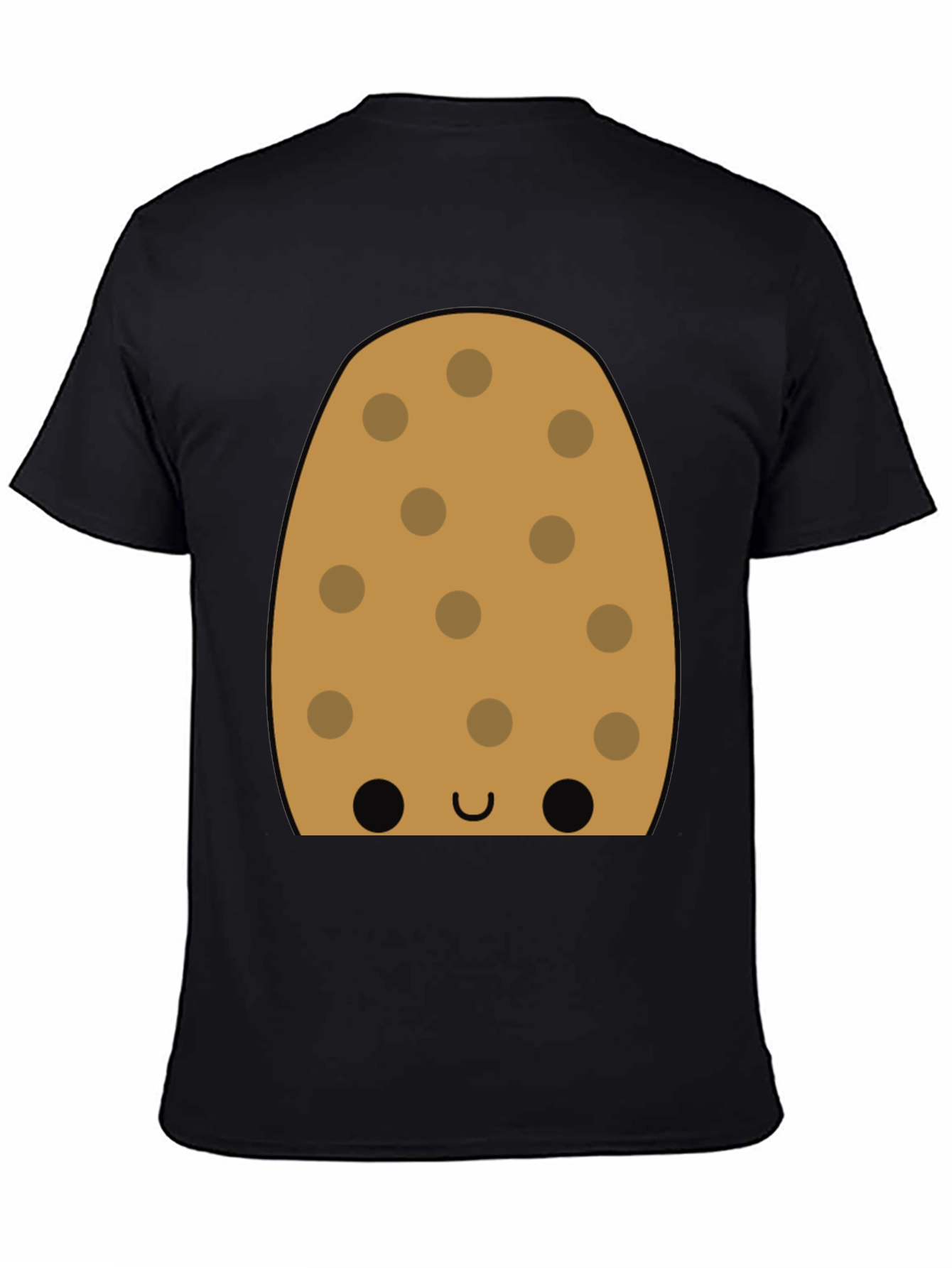 Cookie Character Graphic Tee - Fun Black T-Shirt