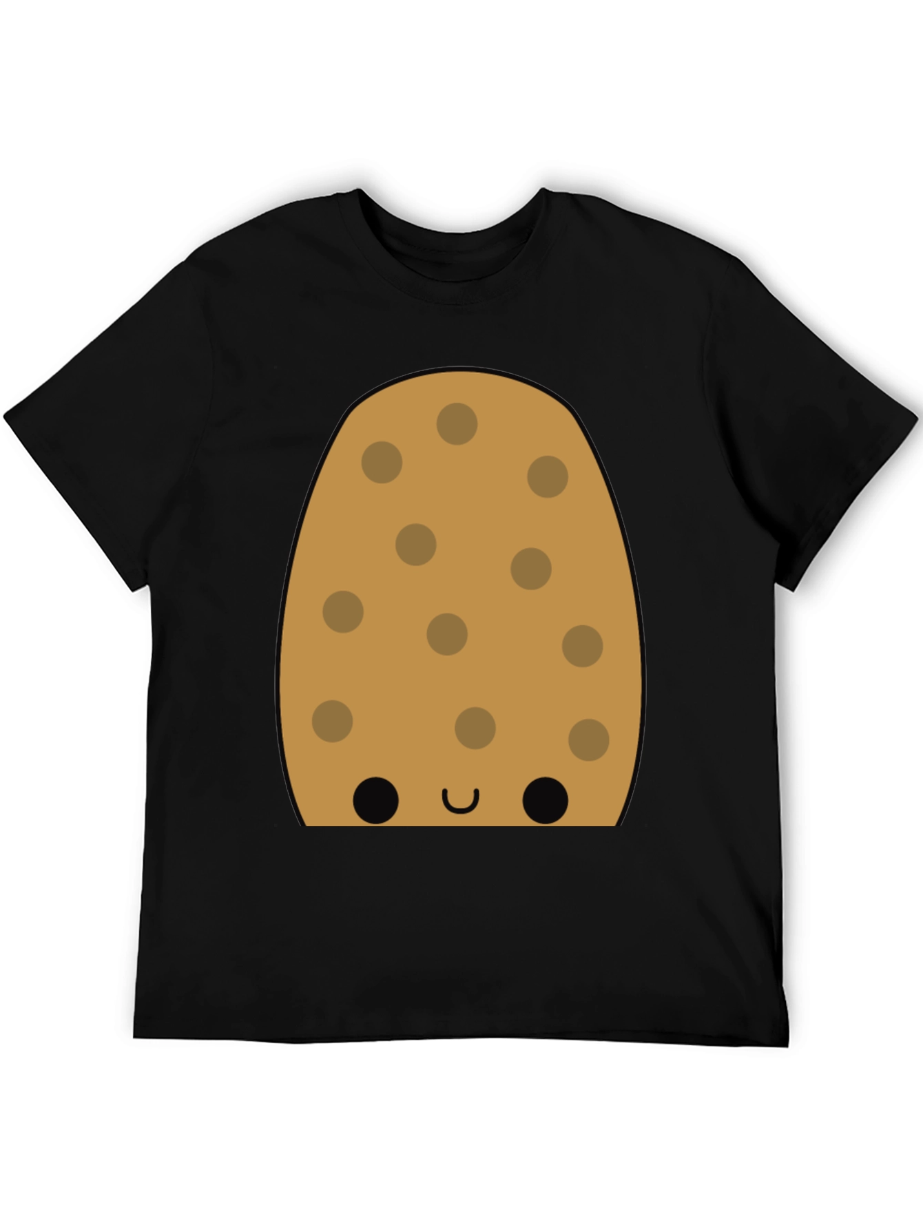 Cookie Character Graphic Tee - Fun Black T-Shirt
