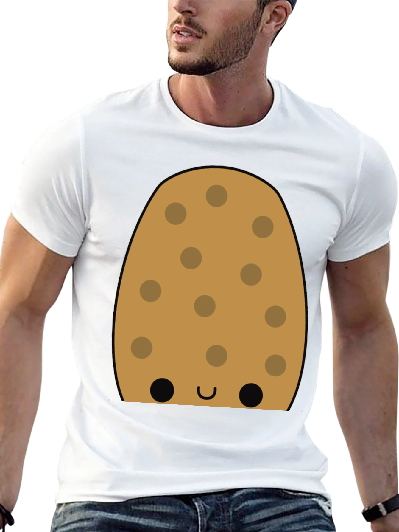 Cookie Character Graphic Tee - Fun Black T-Shirt