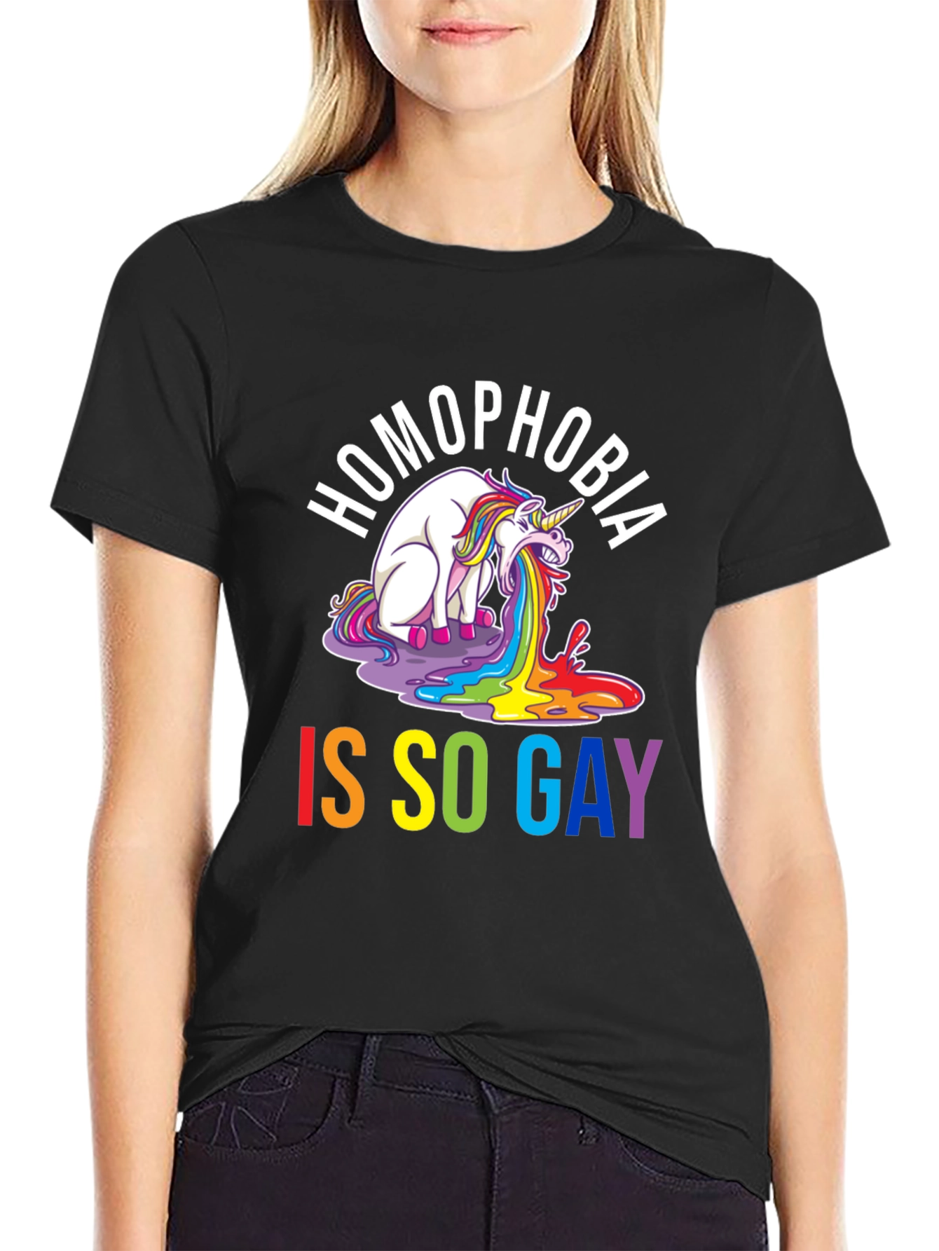 Homophobia Is So Gay T-Shirt - Unisex Black Tee