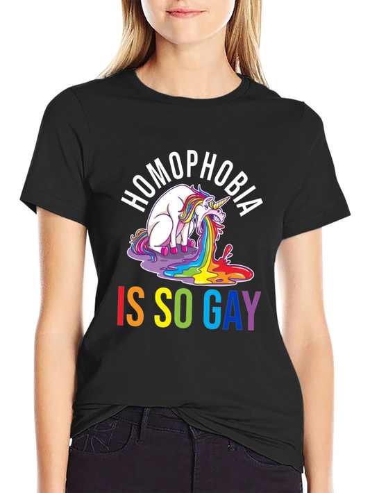Homophobia Is So Gay T-Shirt - Unisex Black Tee
