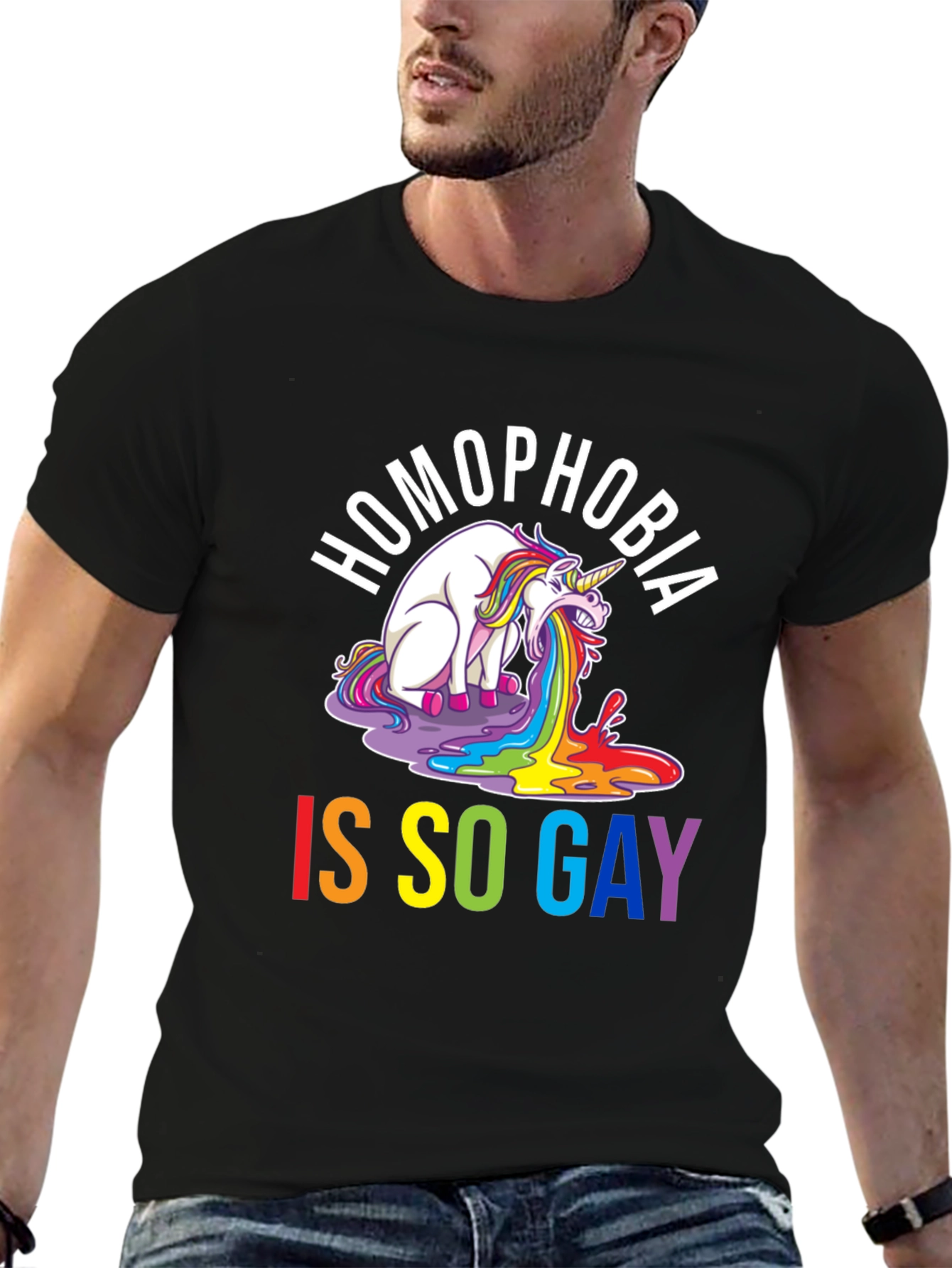 Homophobia Is So Gay T-Shirt - Unisex Black Tee