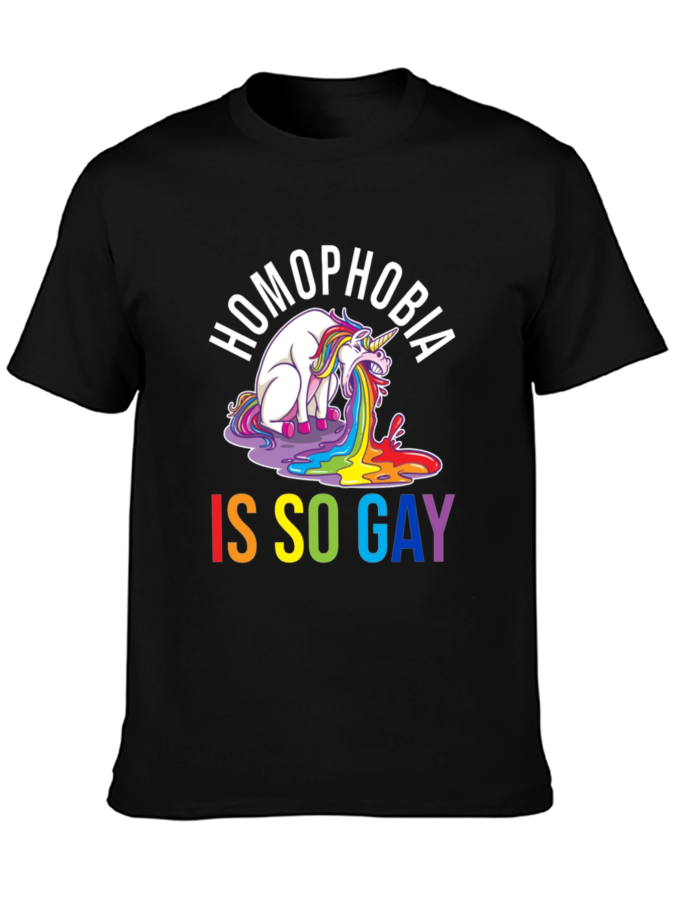 Homophobia Is So Gay T-Shirt - Unisex Black Tee