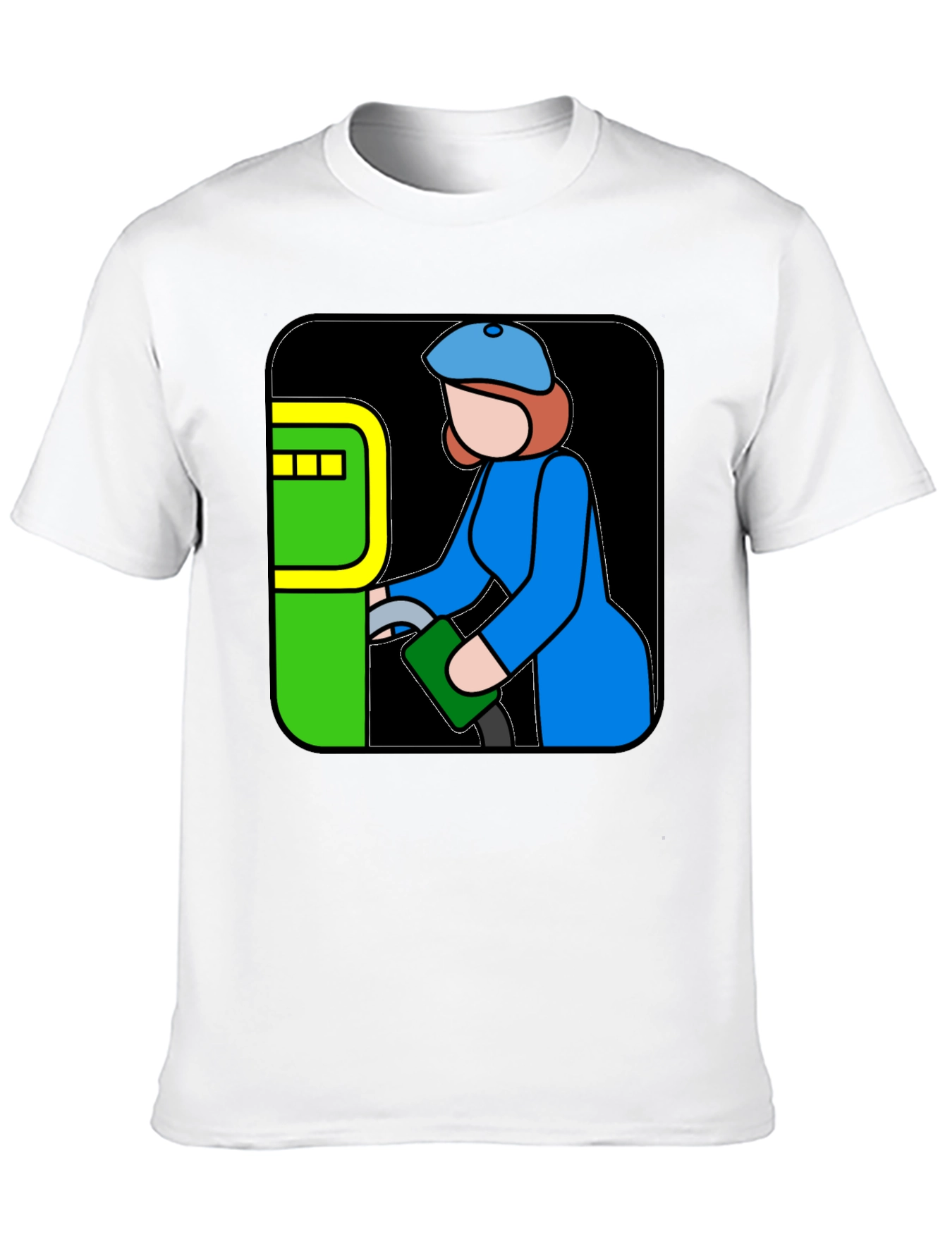 Cartoon Gas Station Attendant T-Shirt