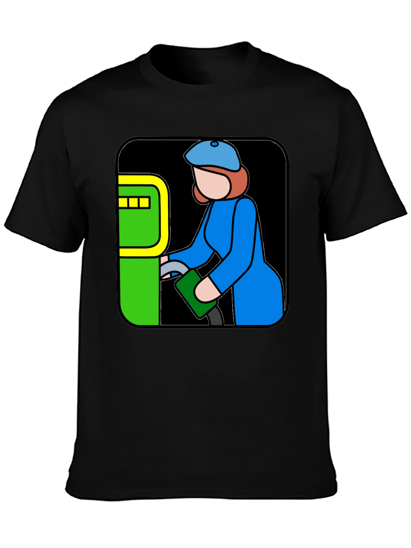 Cartoon Gas Station Attendant T-Shirt