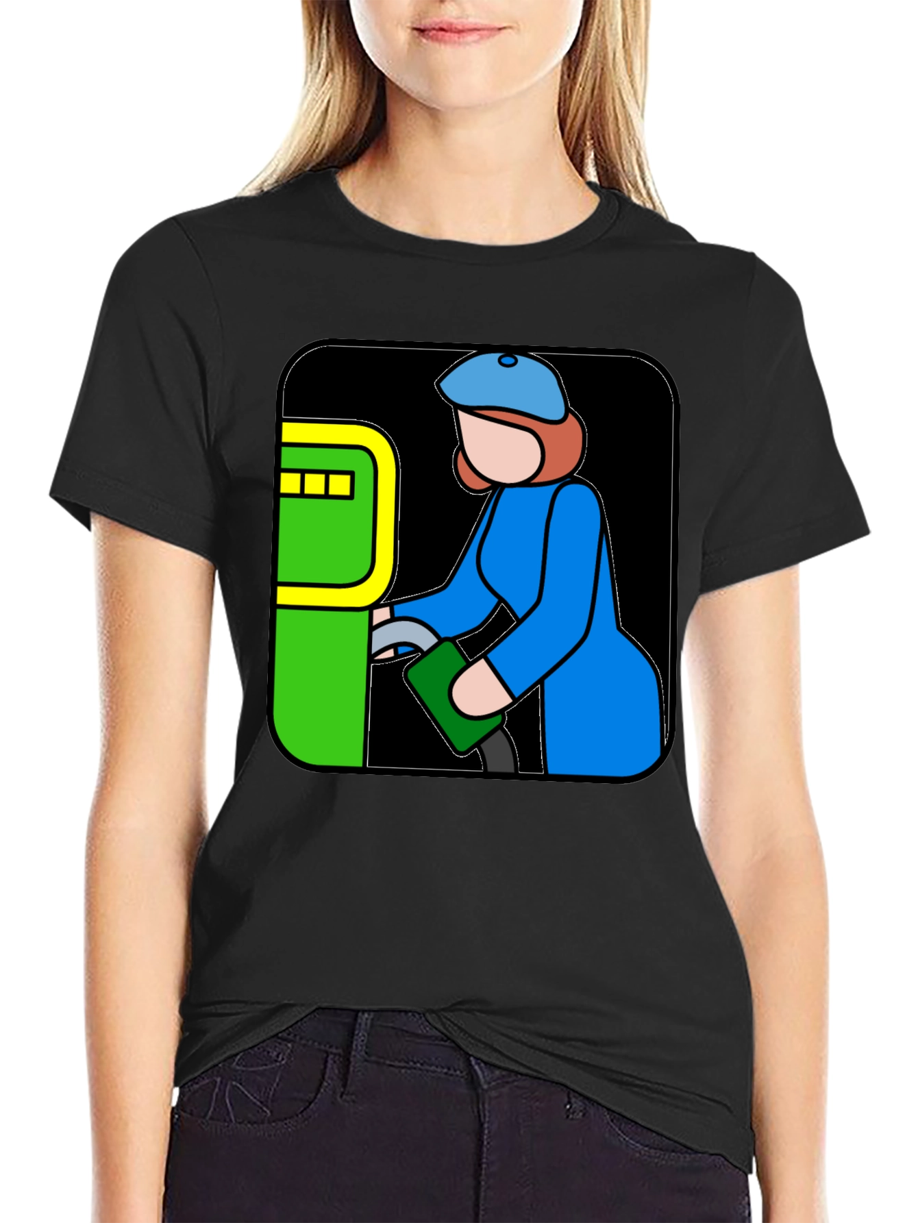 Cartoon Gas Station Attendant T-Shirt