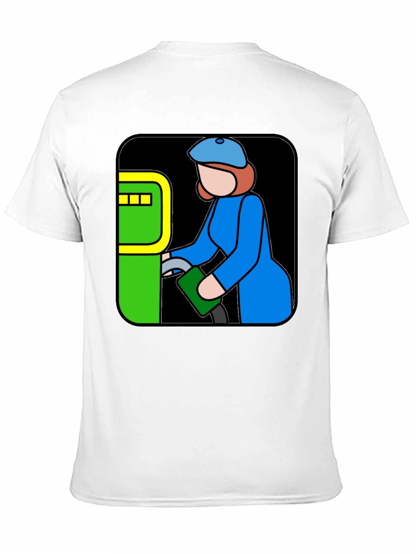 Cartoon Gas Station Attendant T-Shirt