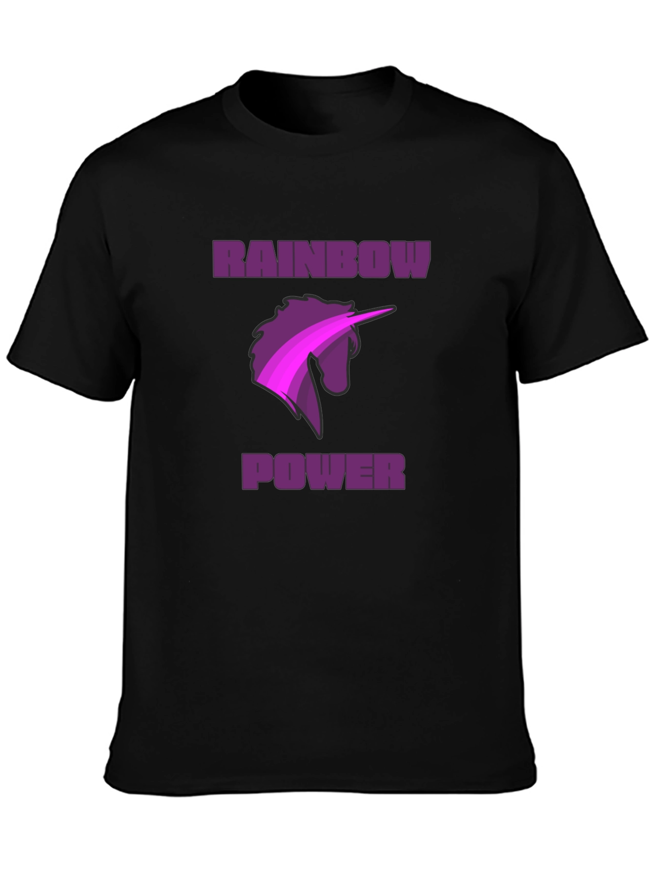 Rainbow Power Unicorn Graphic Tee