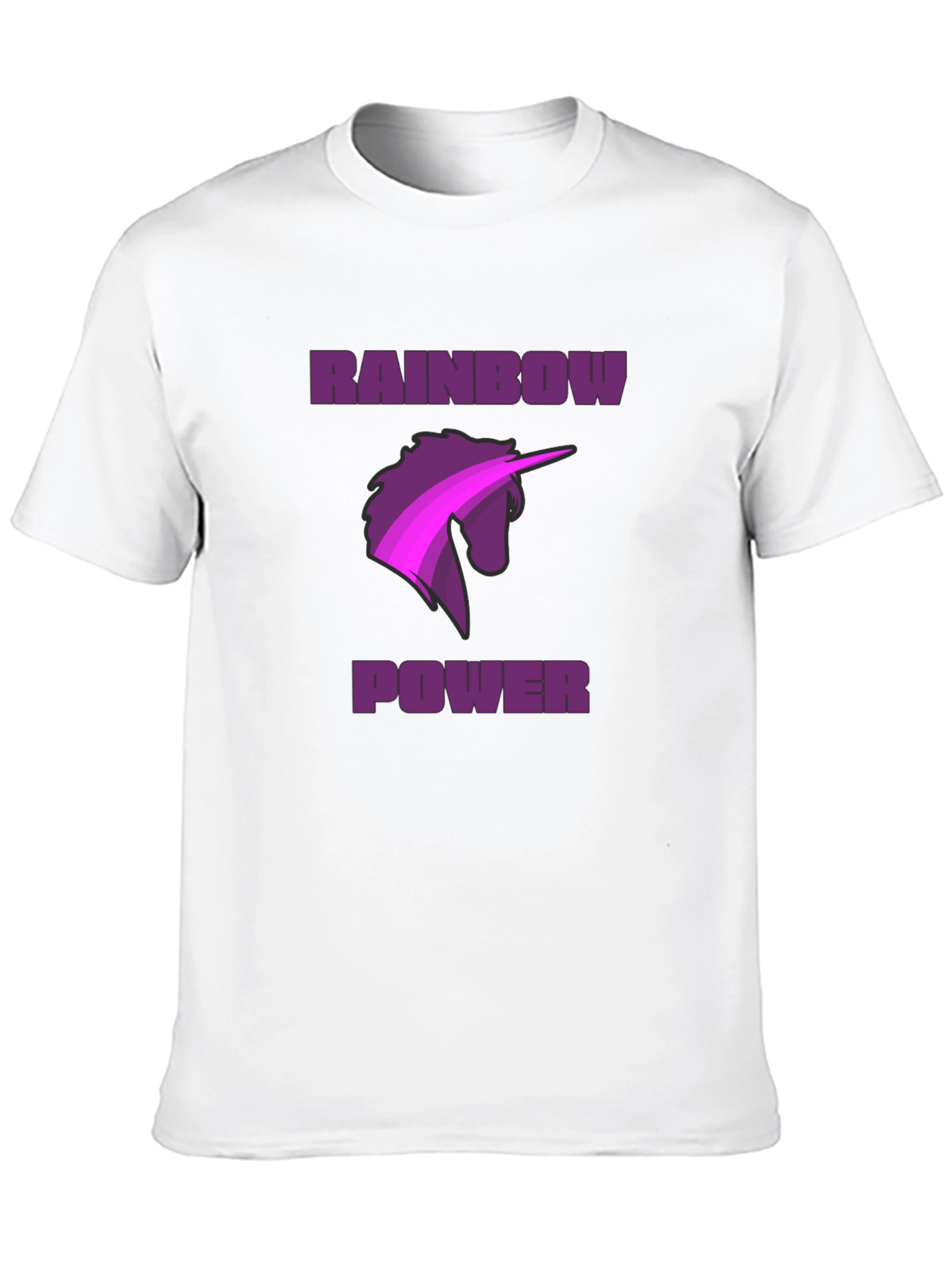 Rainbow Power Unicorn Graphic Tee
