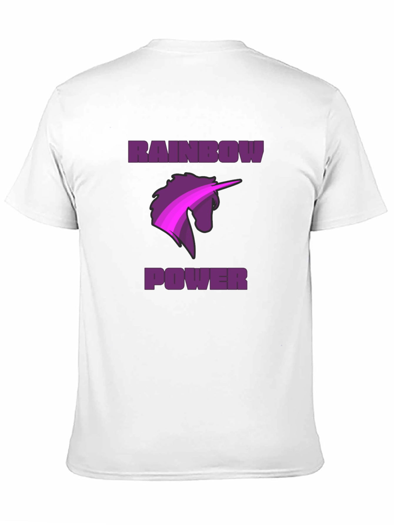 Rainbow Power Unicorn Graphic Tee