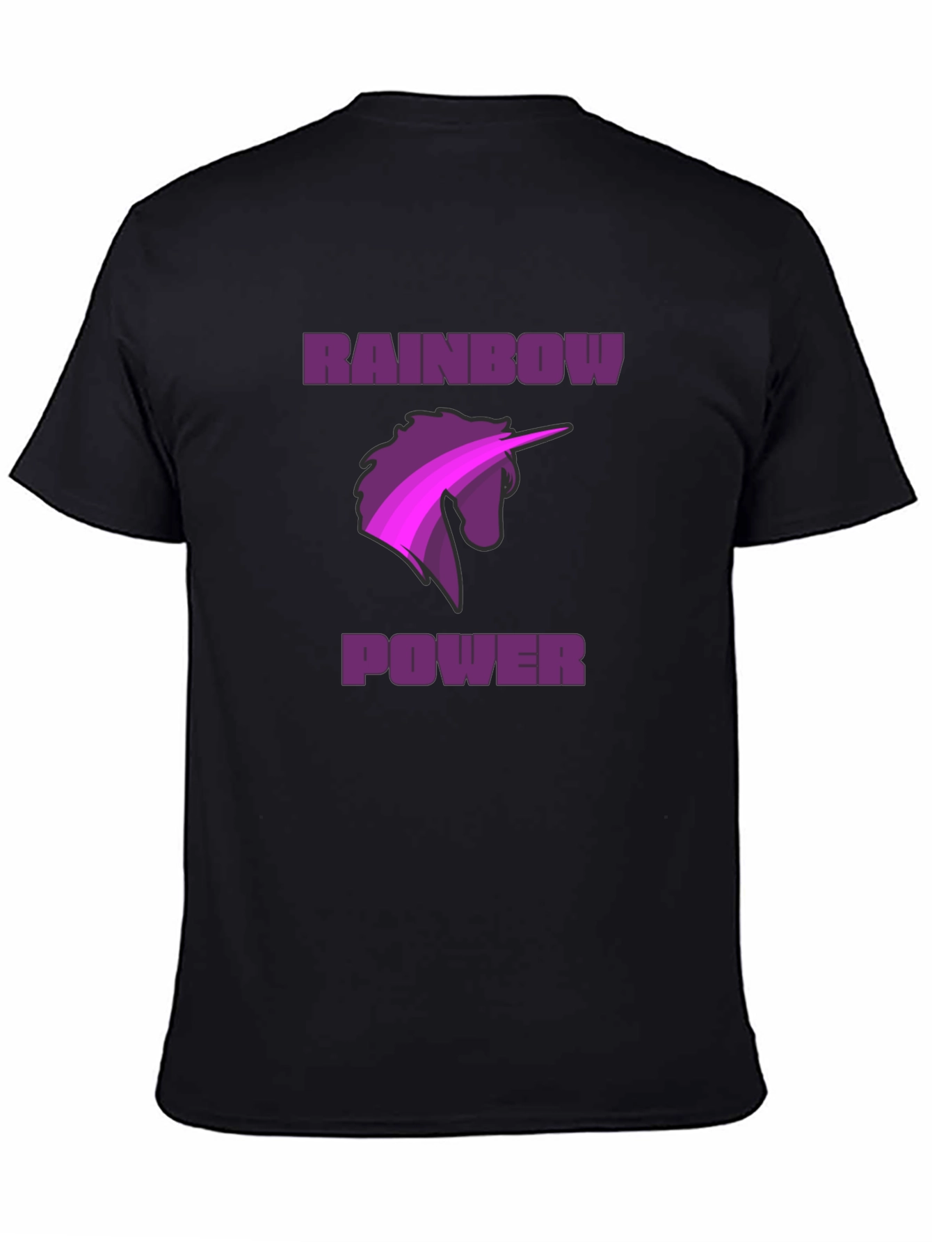Rainbow Power Unicorn Graphic Tee