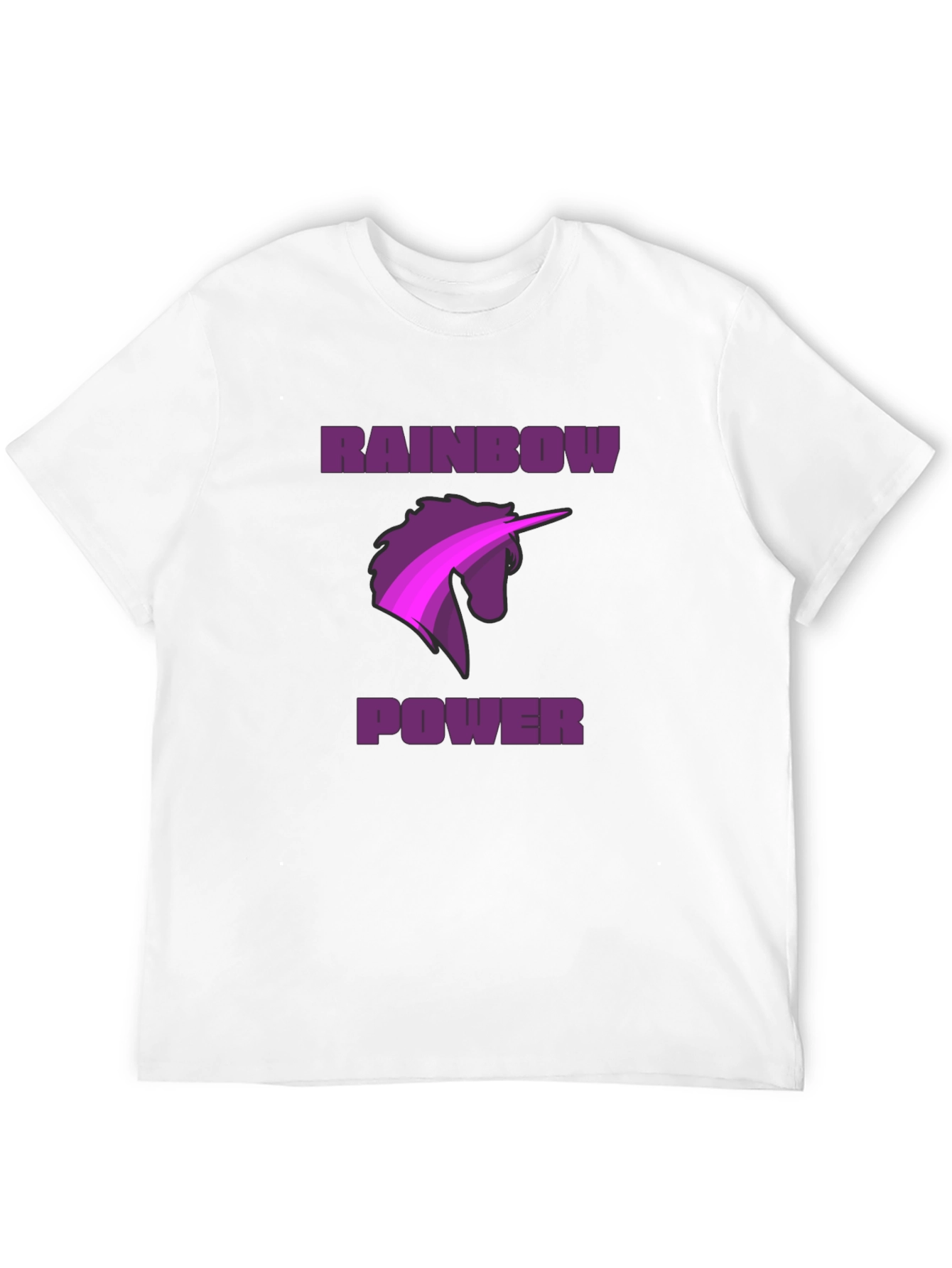 Rainbow Power Unicorn Graphic Tee