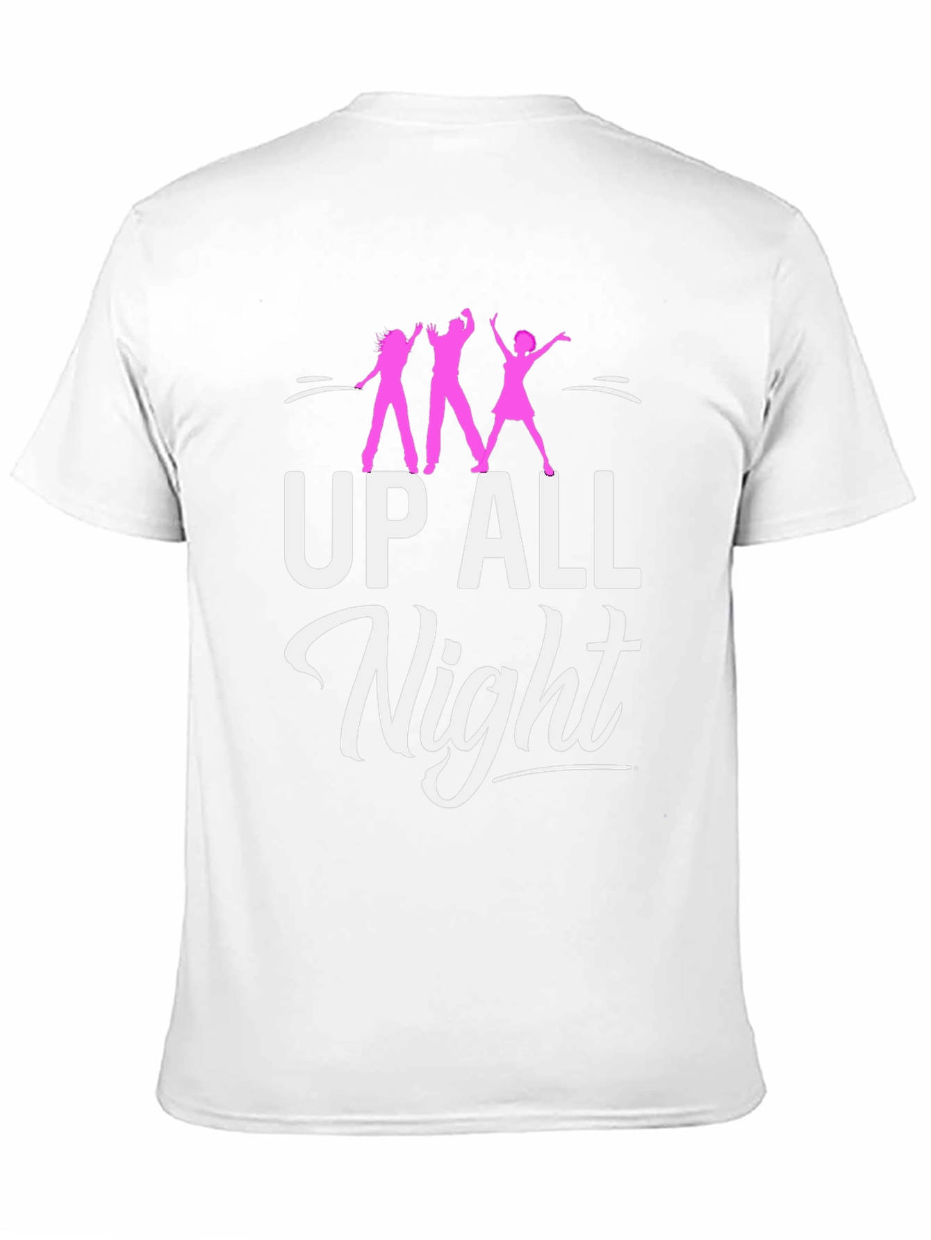 Up All Night Party T-Shirt - Black Cotton