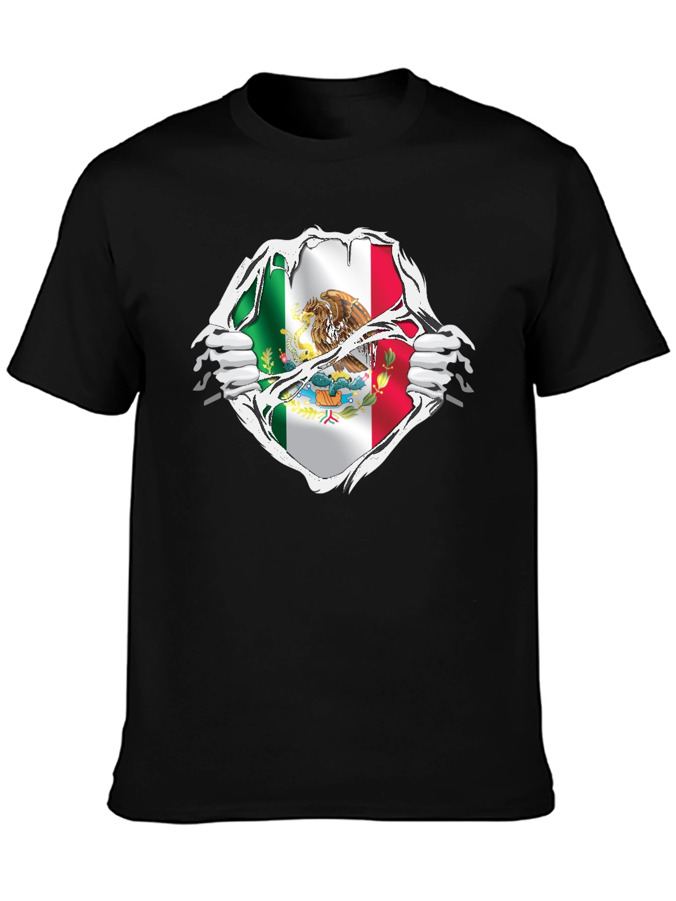 Mexican Flag Ripped T-Shirt