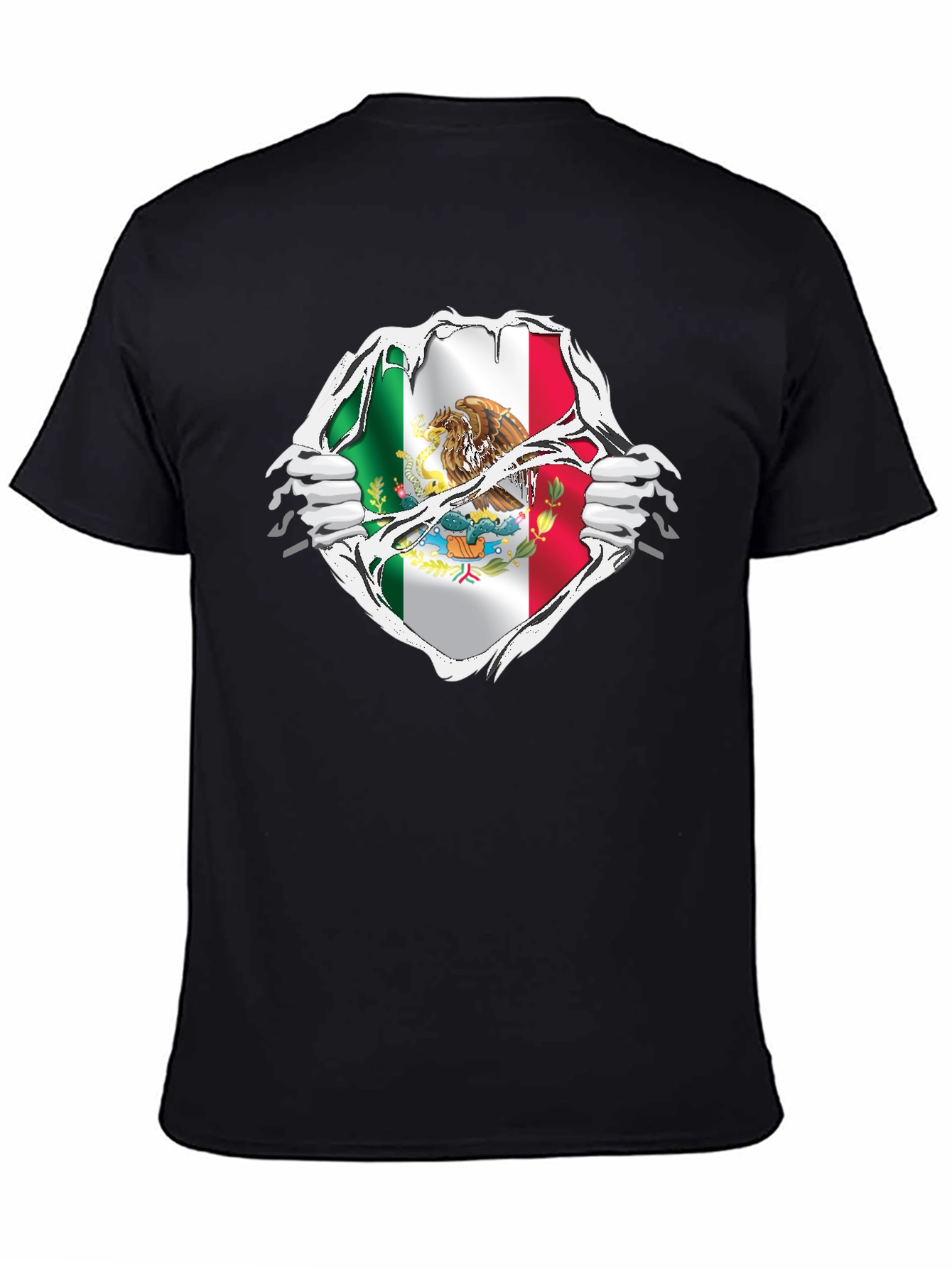 Mexican Flag Ripped T-Shirt