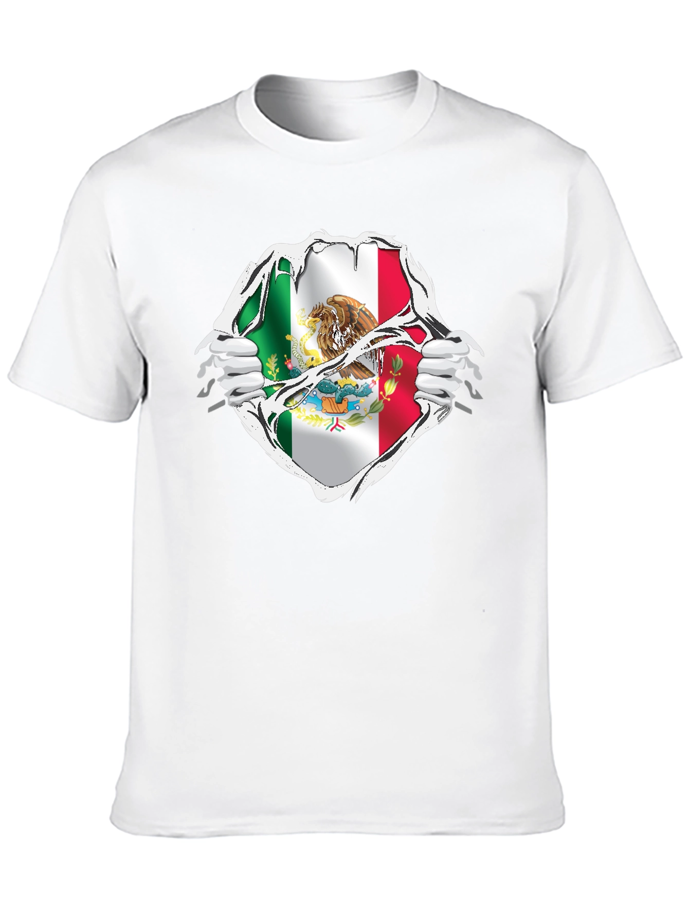 Mexican Flag Ripped T-Shirt