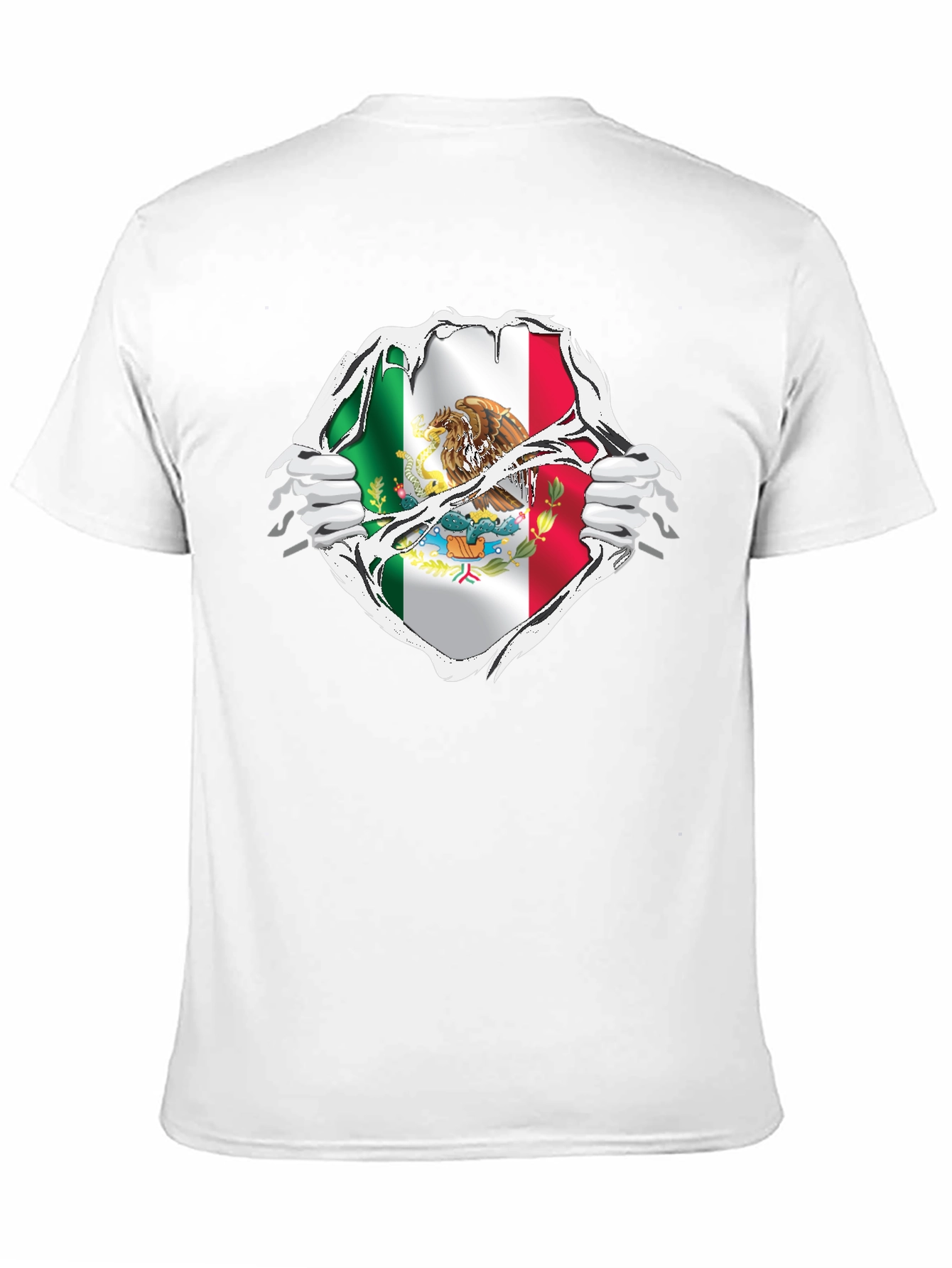 Mexican Flag Ripped T-Shirt