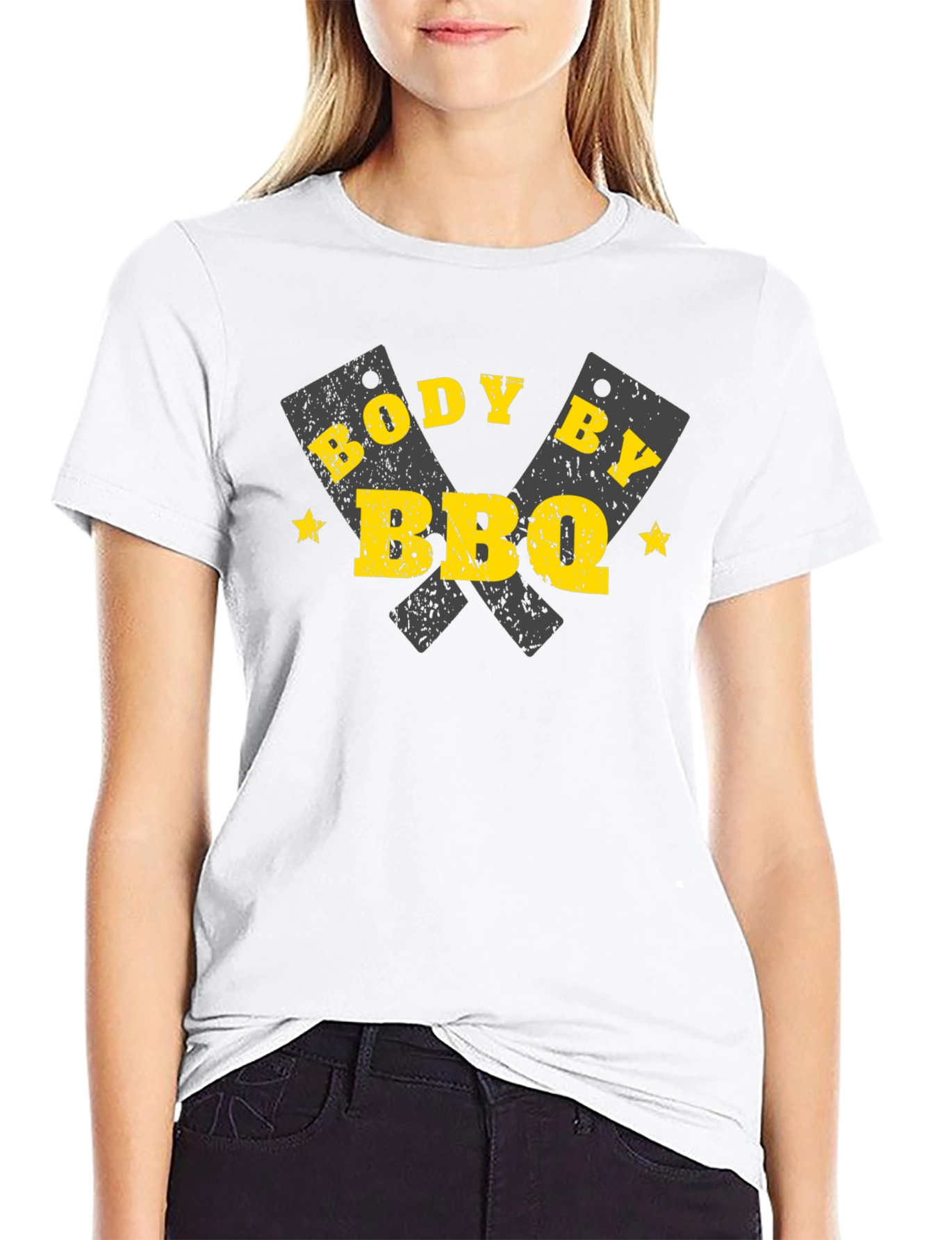 Body By BBQ T-Shirt - Black Graphic Tee