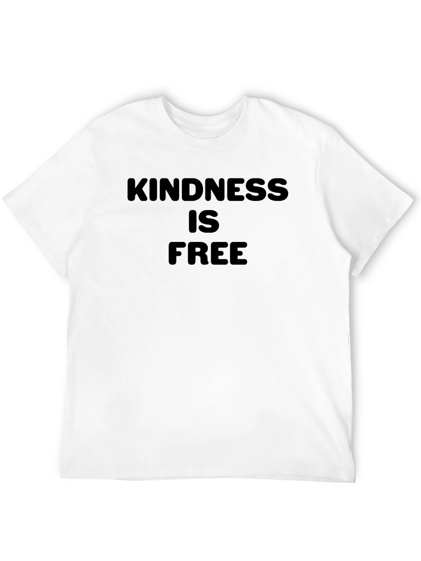 Kindness is Free Black Graphic T-Shirt