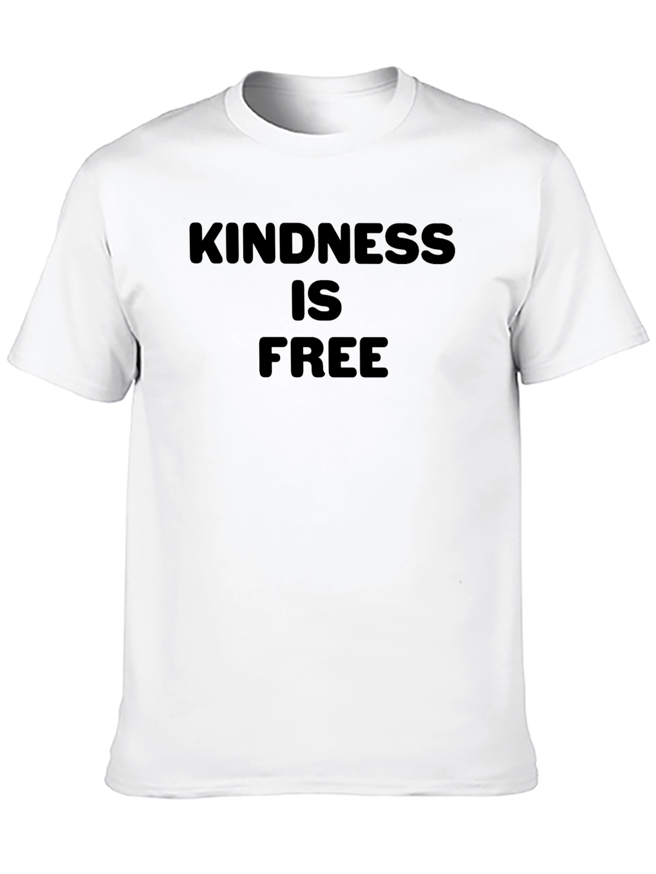 Kindness is Free Black Graphic T-Shirt