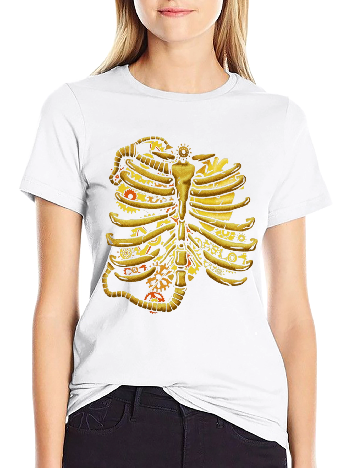 Steampunk Rib Cage Graphic Tee