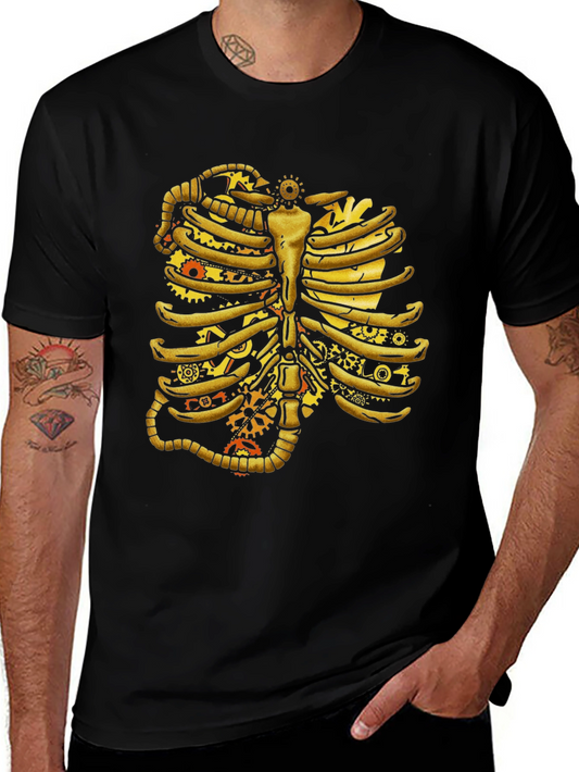Steampunk Rib Cage Graphic Tee