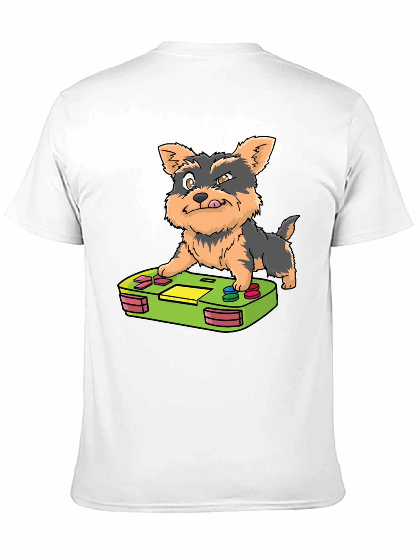 Gamer Pup Graphic Tee - Black Cotton Blend