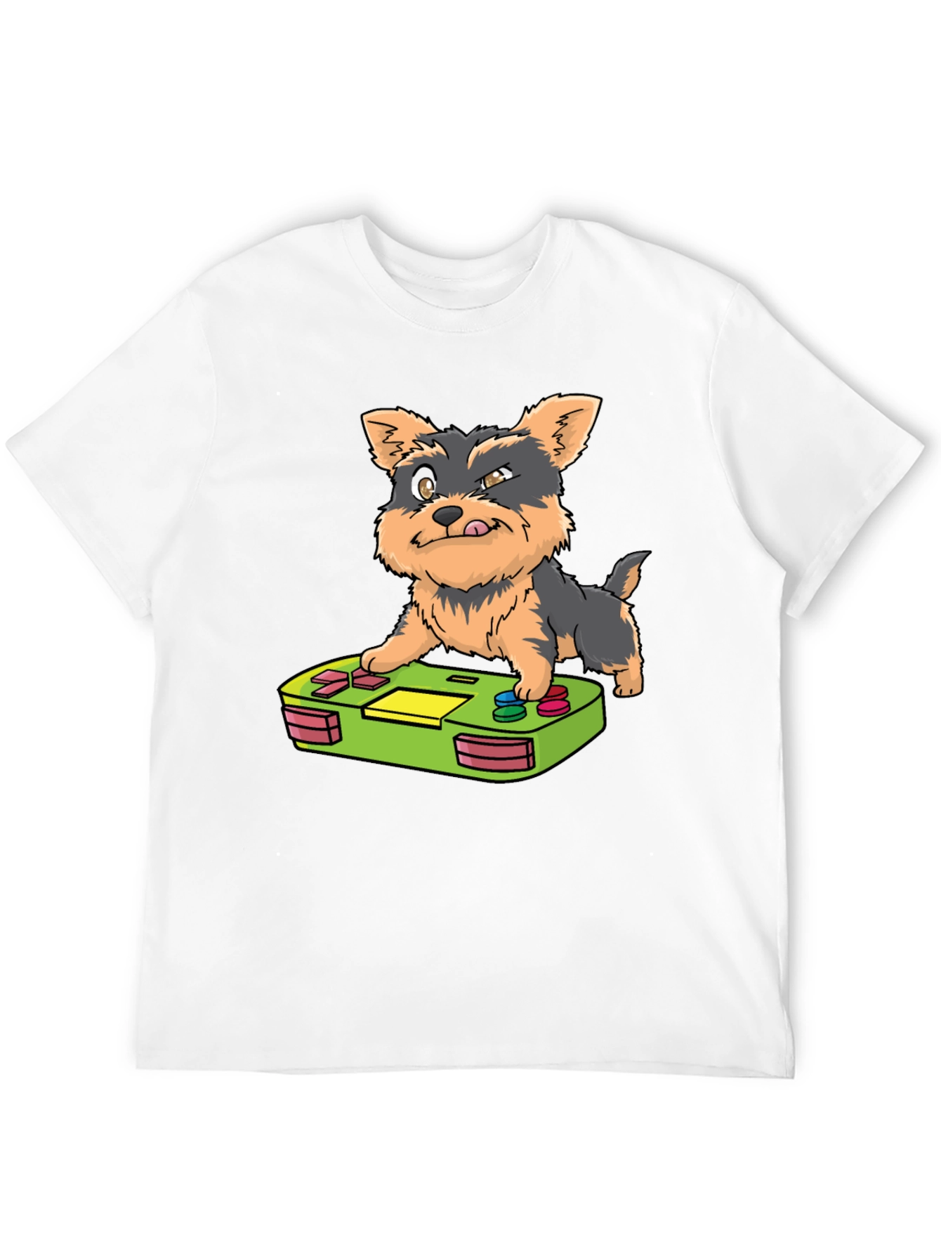 Gamer Pup Graphic Tee - Black Cotton Blend