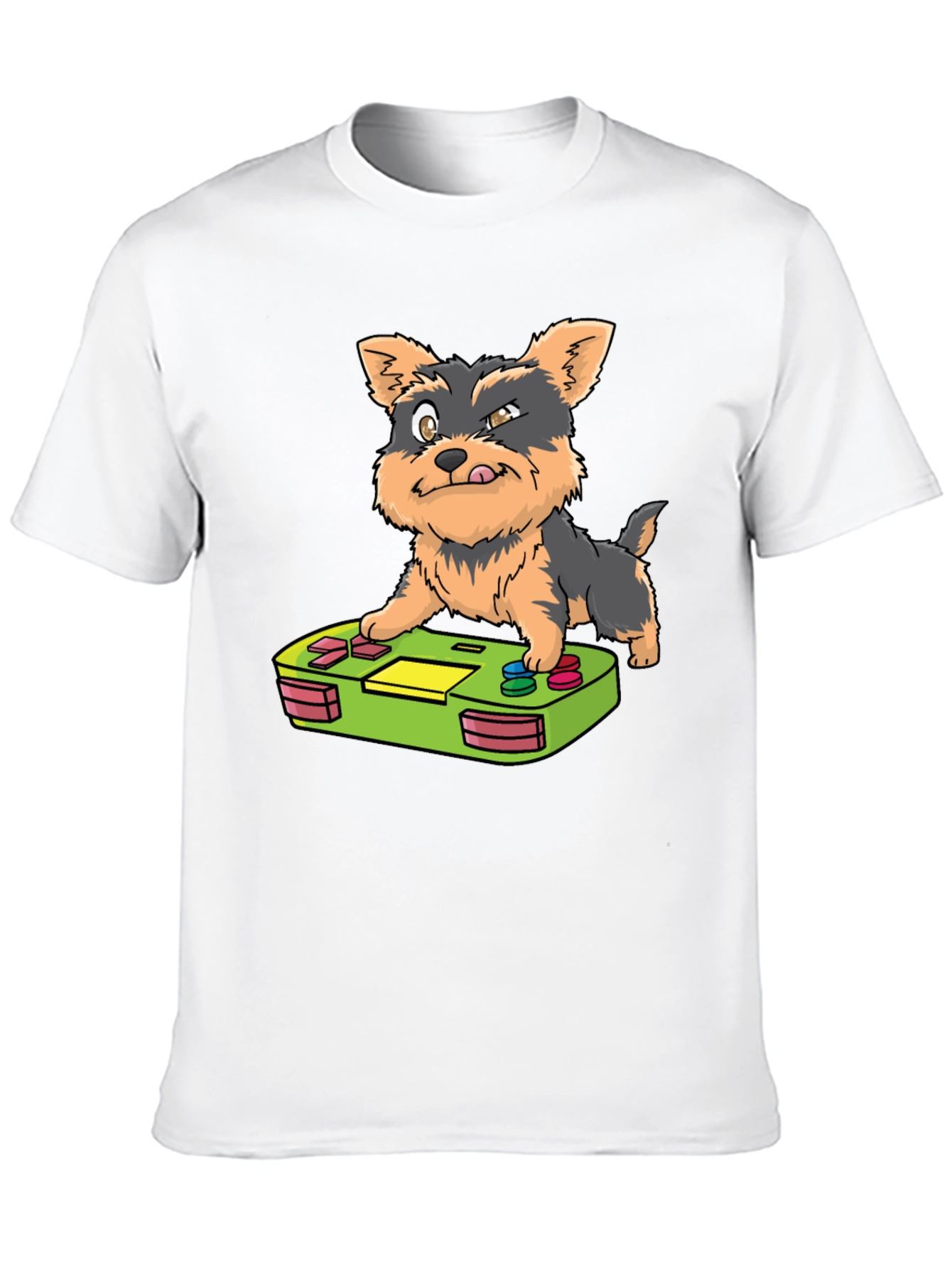 Gamer Pup Graphic Tee - Black Cotton Blend