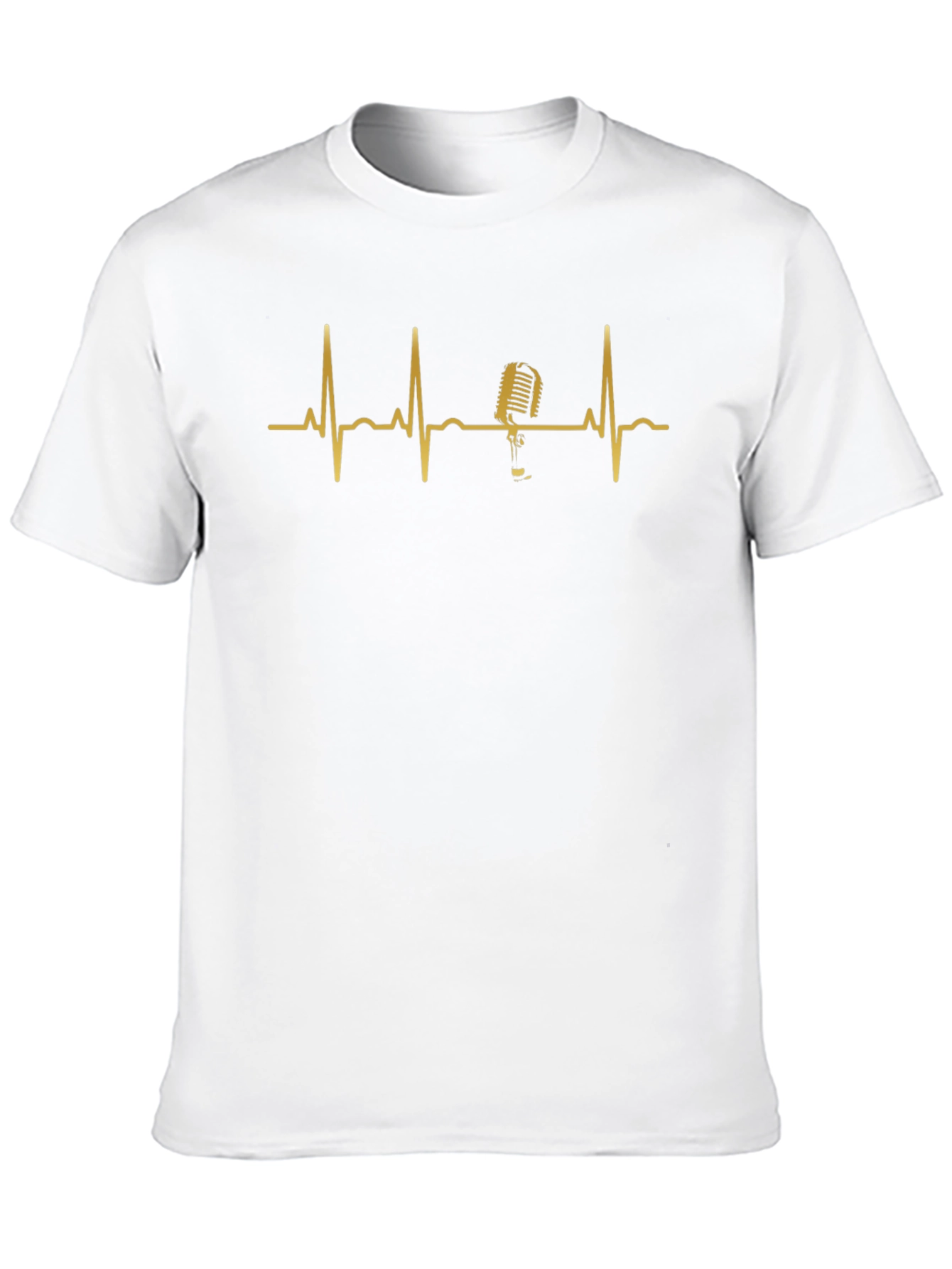 Microphone Heartbeat Graphic Tee