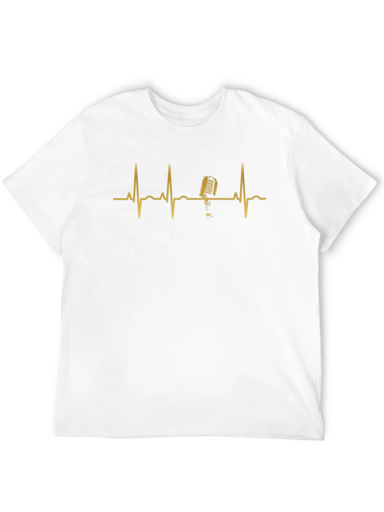 Microphone Heartbeat Graphic Tee