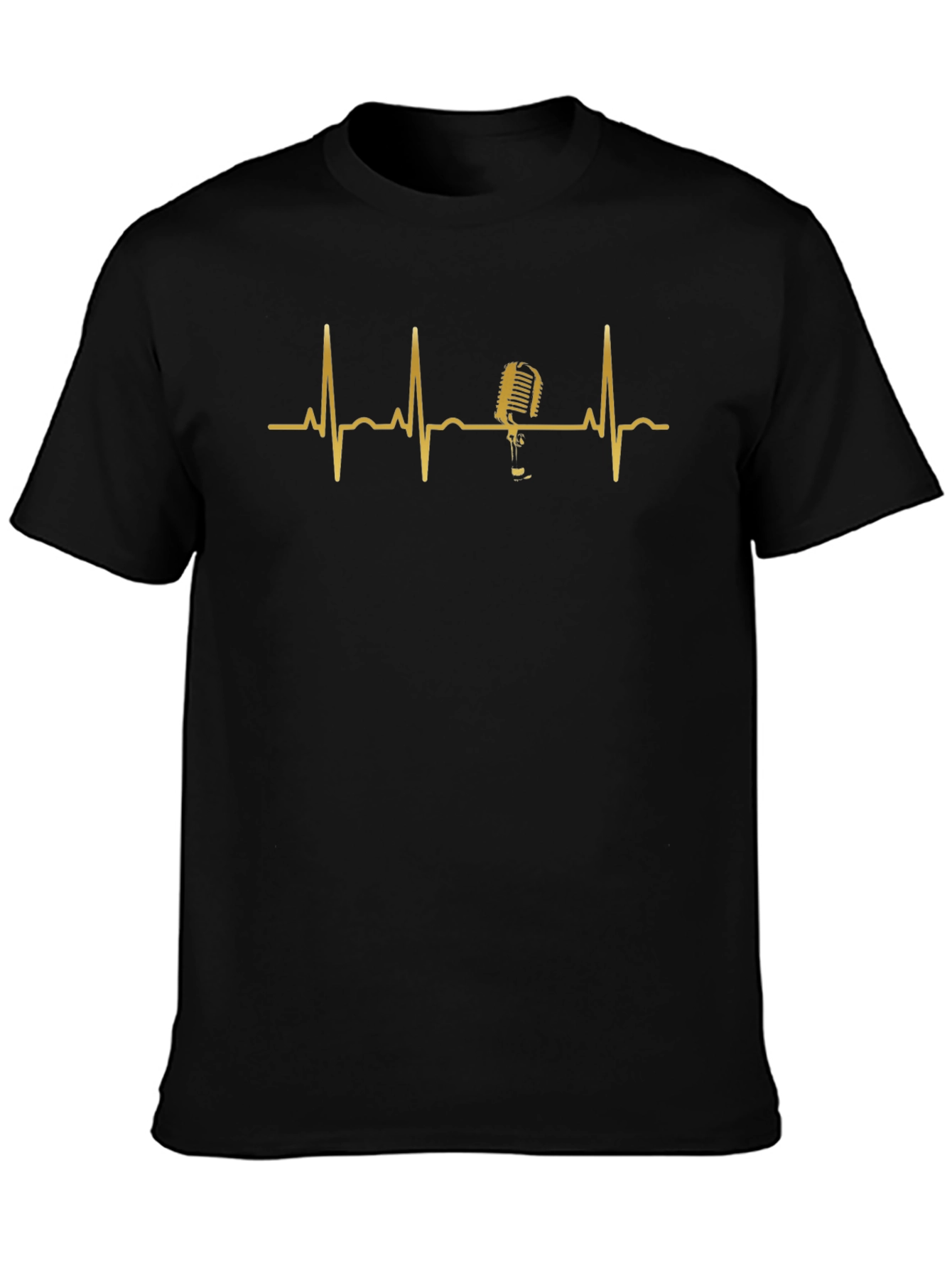 Microphone Heartbeat Graphic Tee