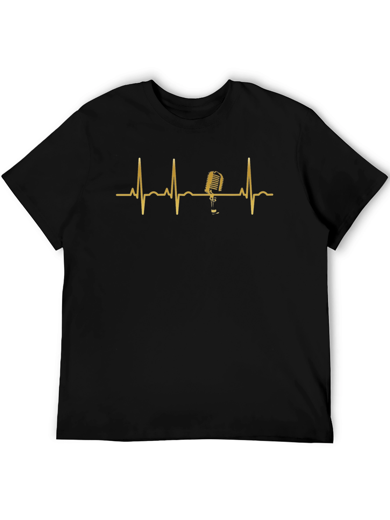 Microphone Heartbeat Graphic Tee