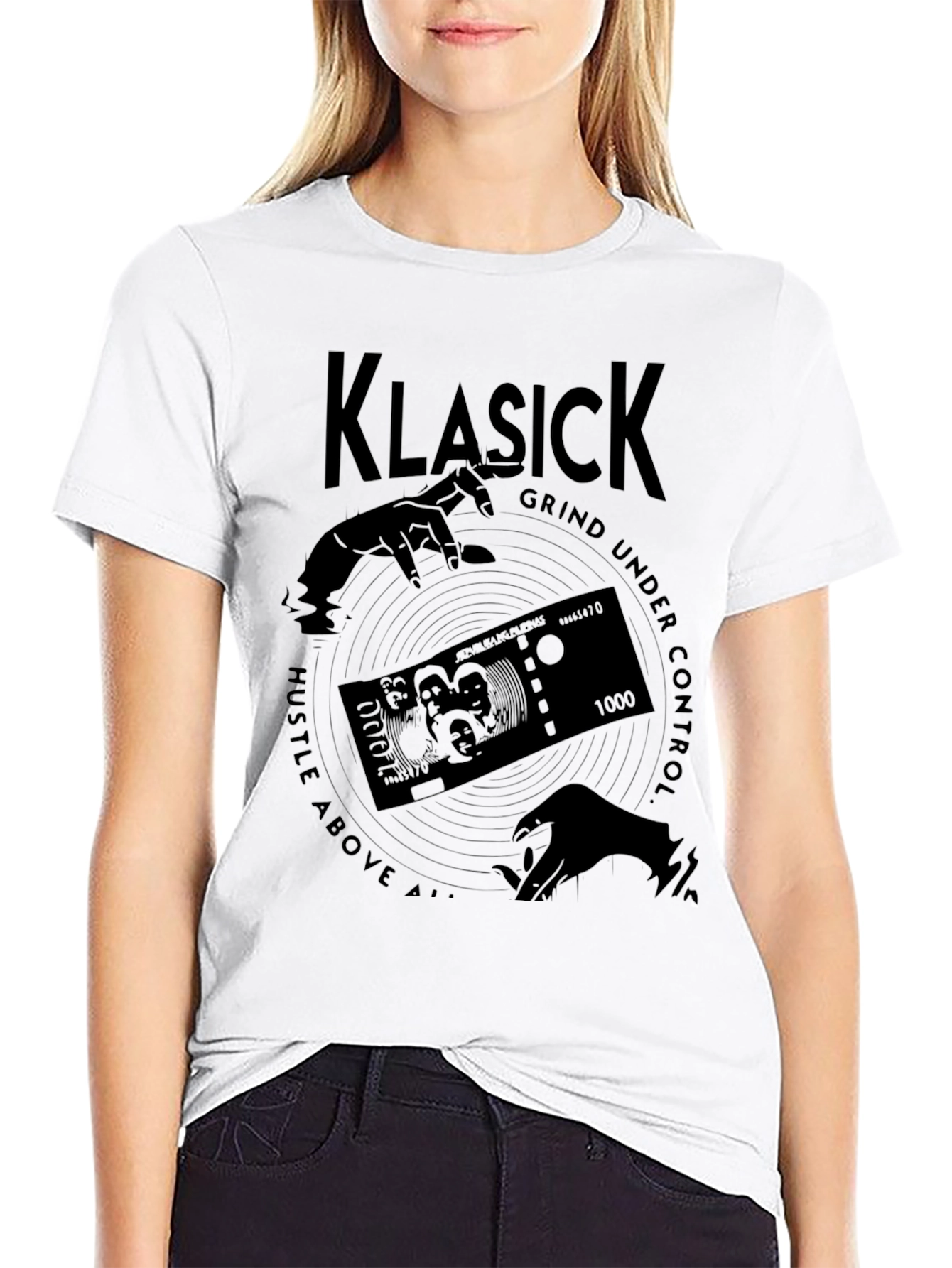 Klasick Grind Graphic T-Shirt - Hustle Above All