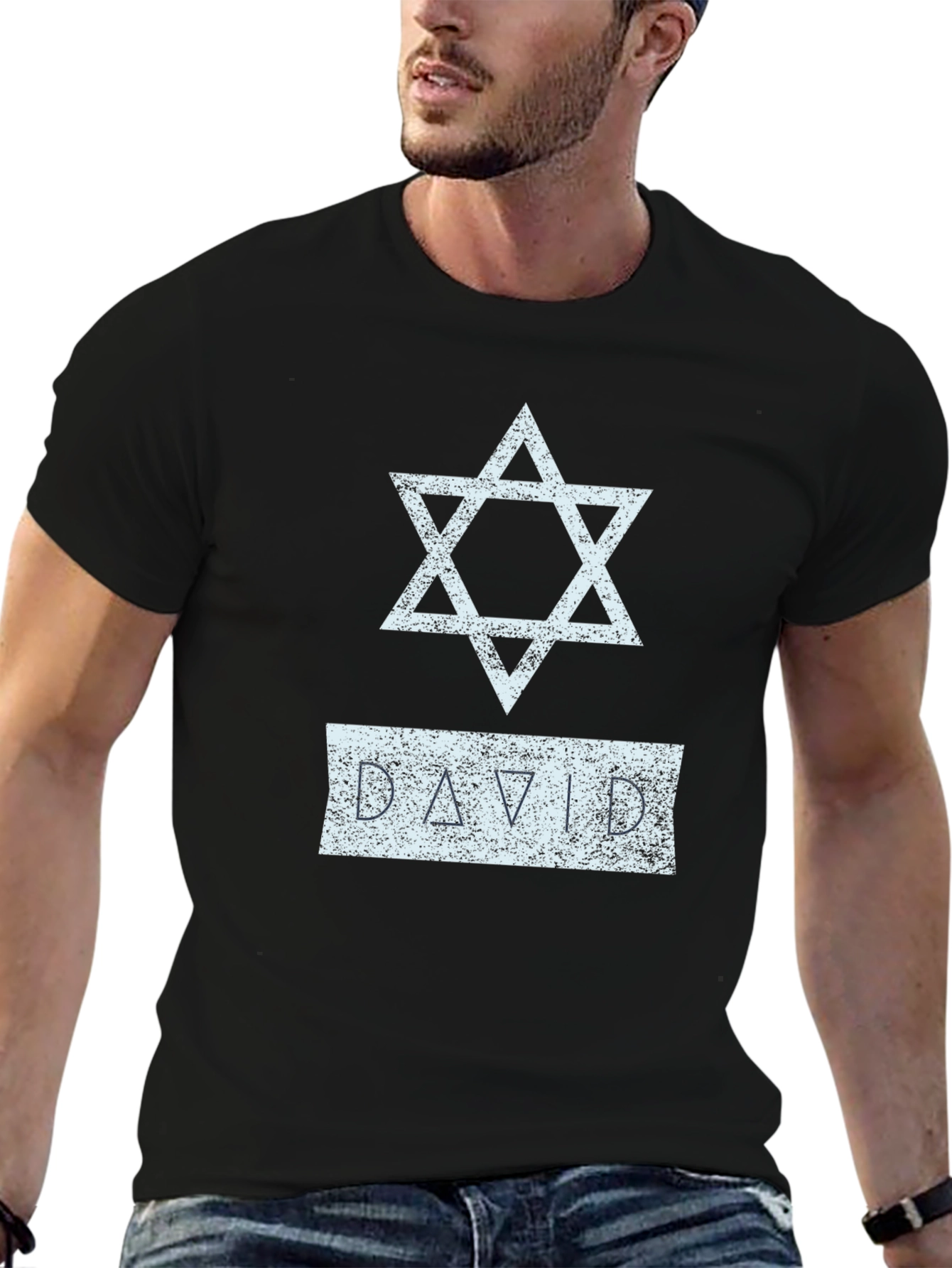 David Star Graphic T-Shirt - Classic Black Tee