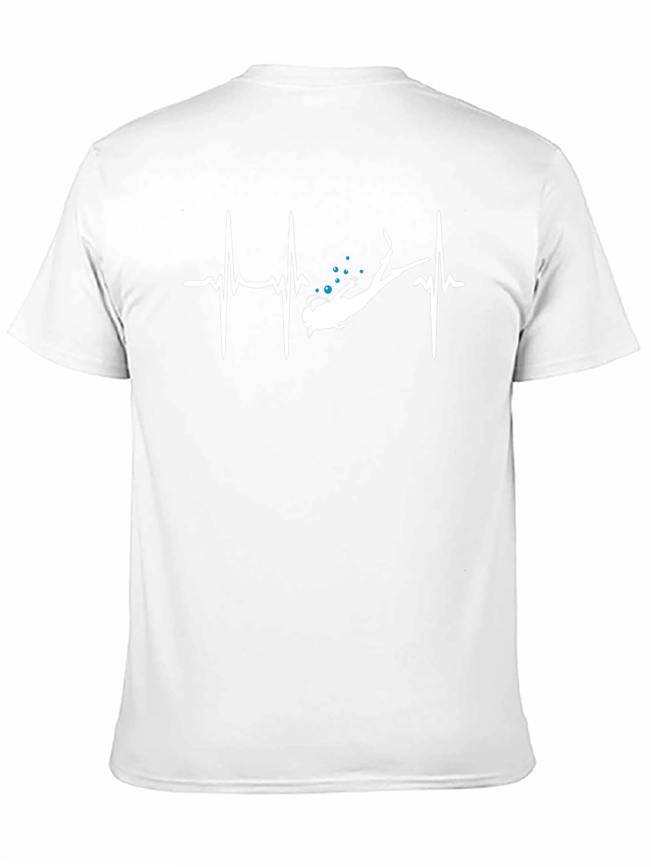 Diver Heartbeat Black Graphic Tee