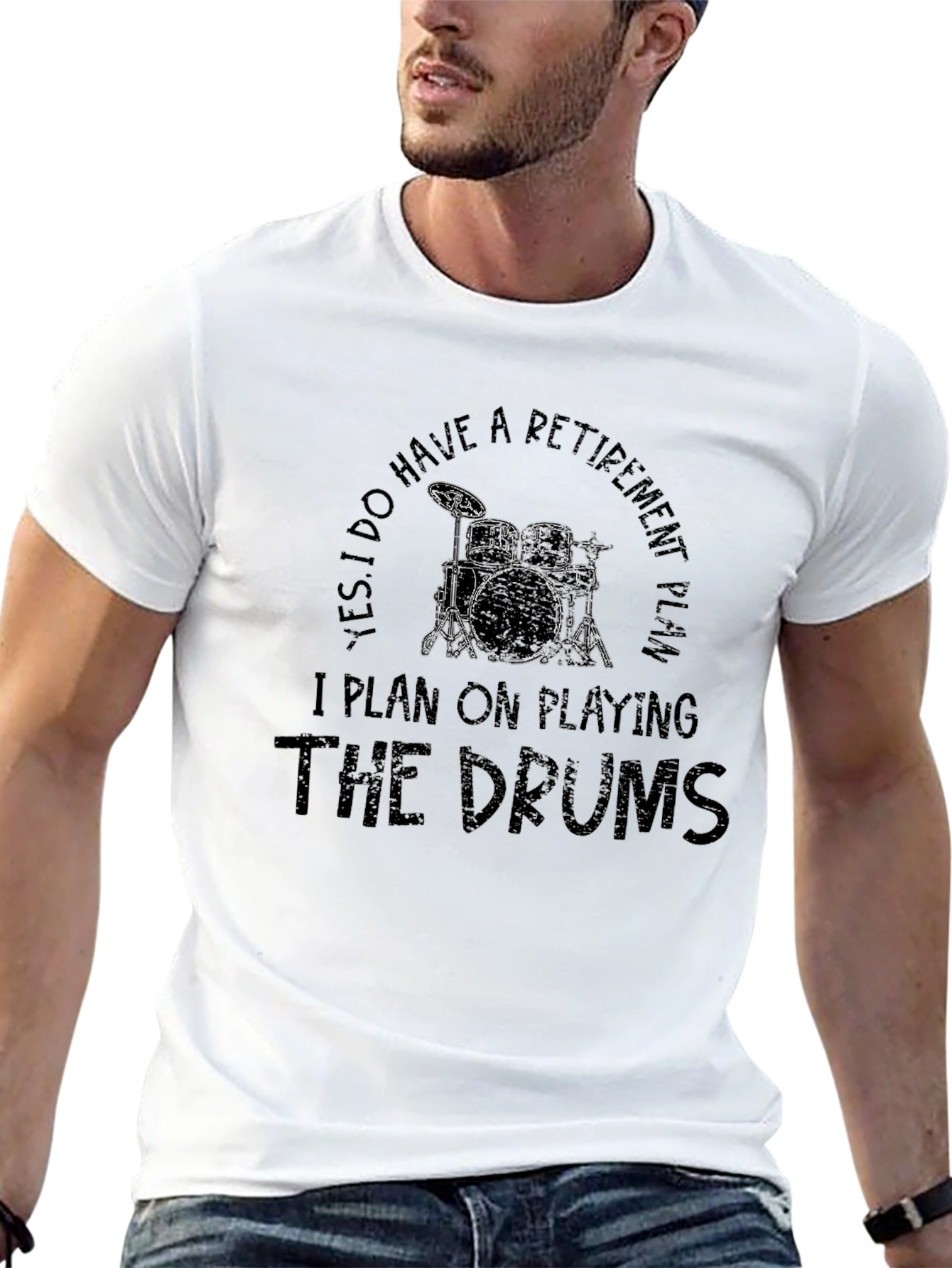 Drummer Retirement Plan Graphic T-Shirt