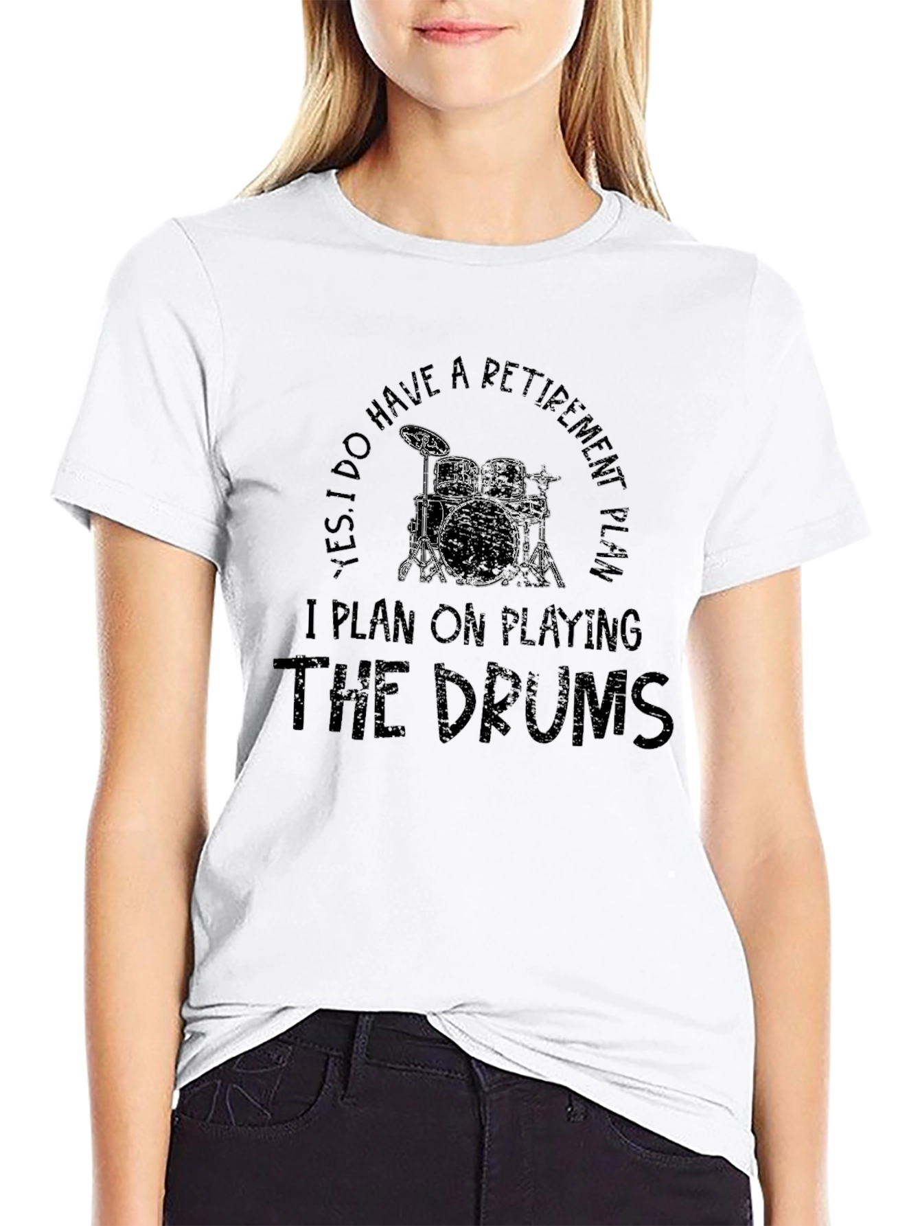 Drummer Retirement Plan Graphic T-Shirt
