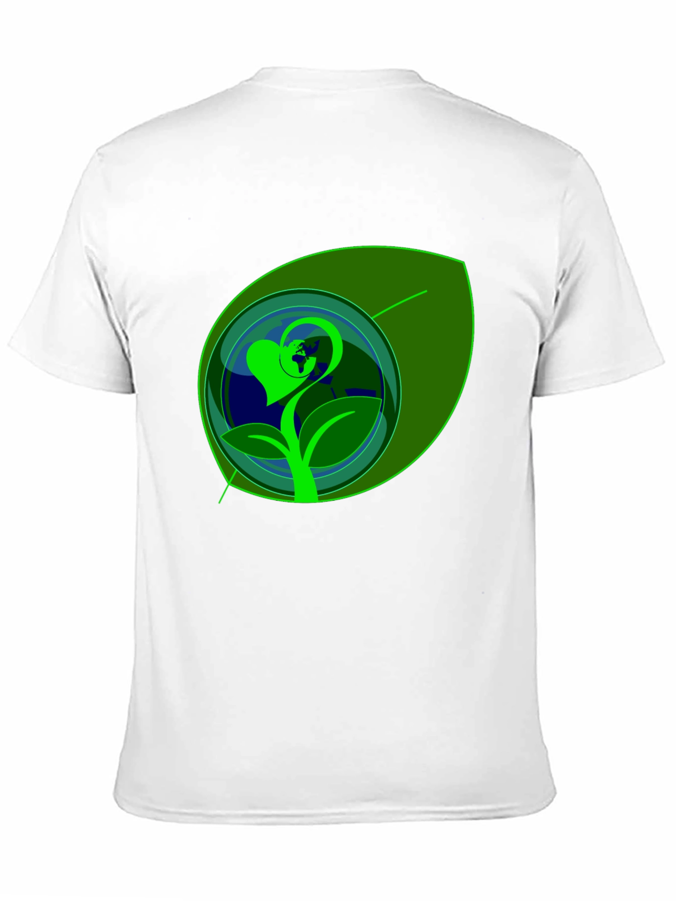 Eco-Friendly Earth Heart Graphic Tee