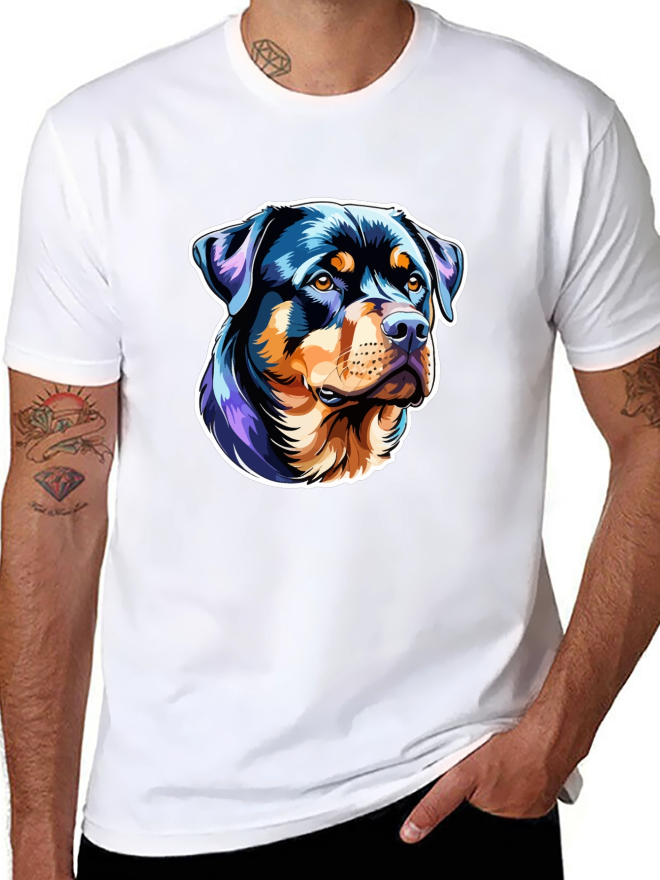 Rottweiler Graphic Tee - Stylish Dog Lover T-Shirt