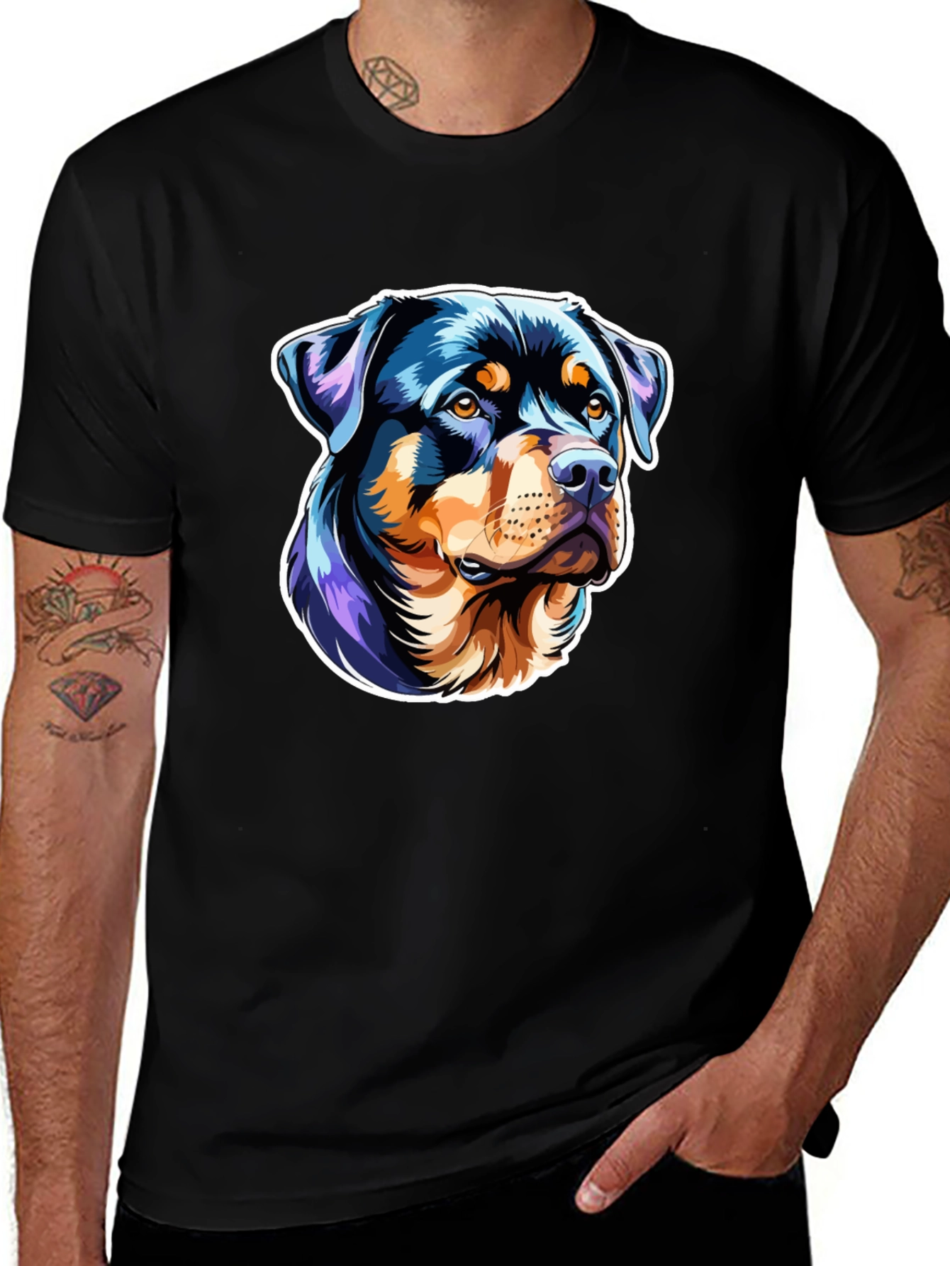 Rottweiler Graphic Tee - Stylish Dog Lover T-Shirt