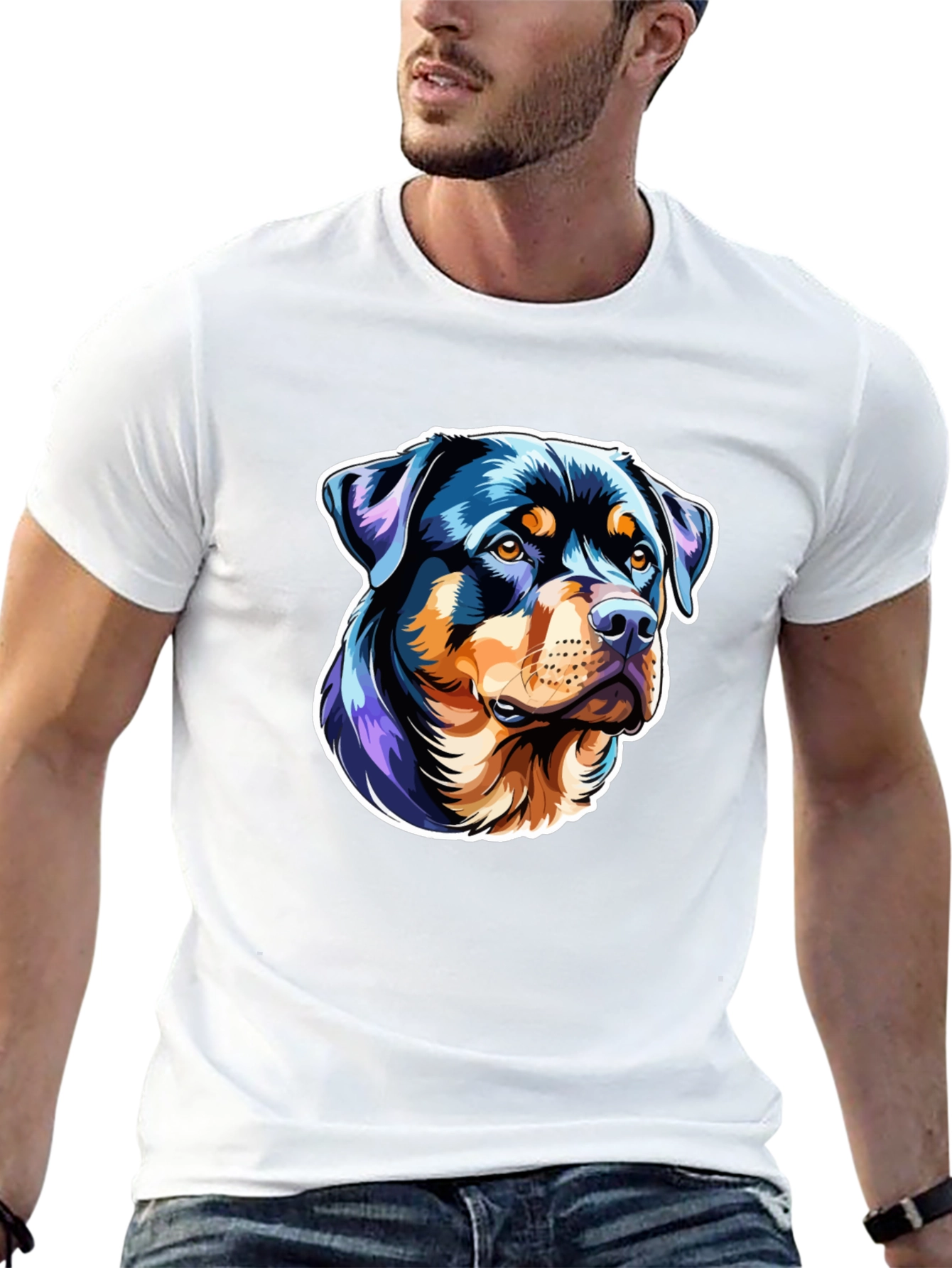 Rottweiler Graphic Tee - Stylish Dog Lover T-Shirt